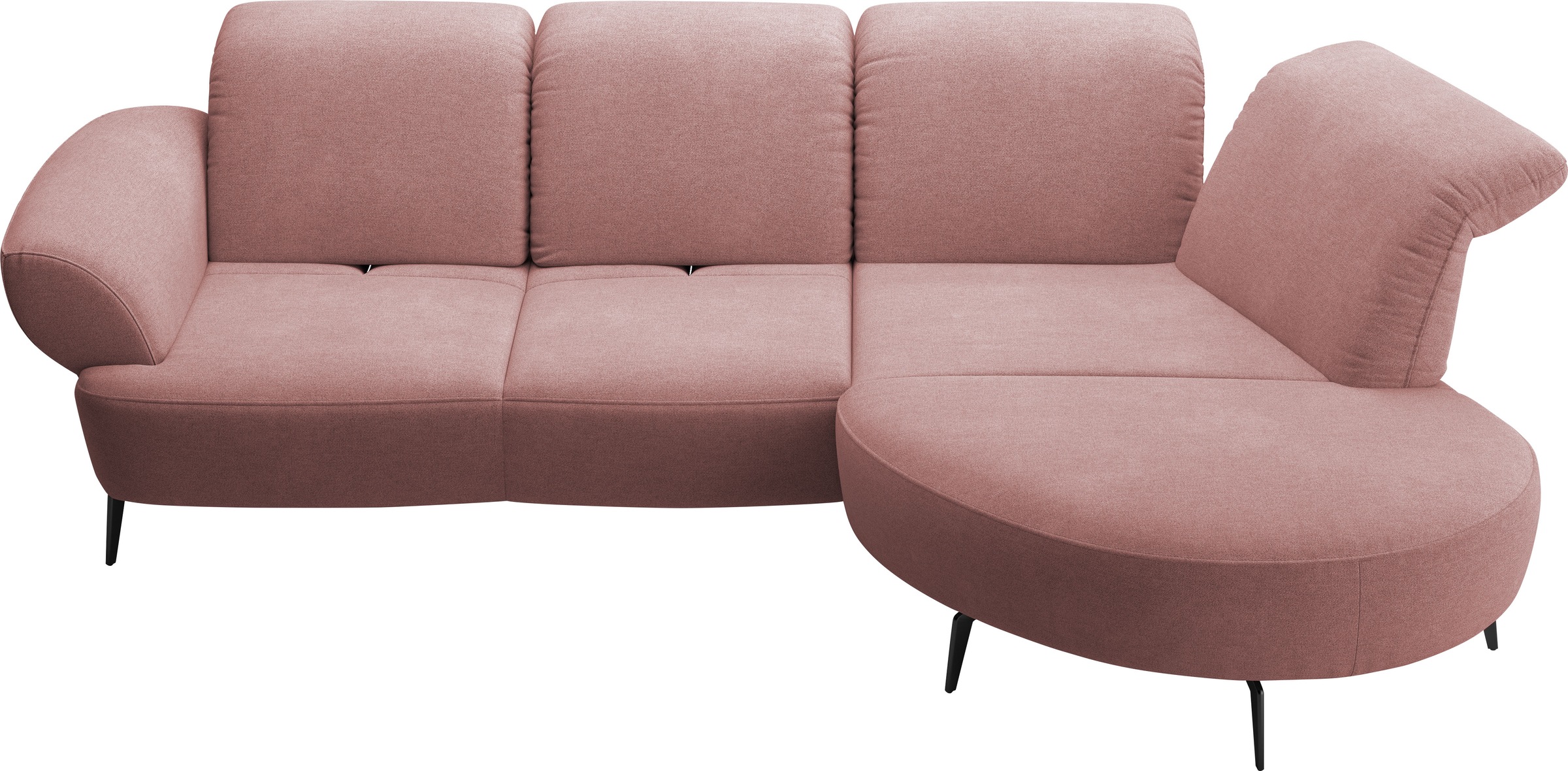 sit&more Ecksofa »Dance, L-Form, inkl. Sitztiefenverstellung«, inkl. Click&Seat, optional mit Kopfteilverstellung