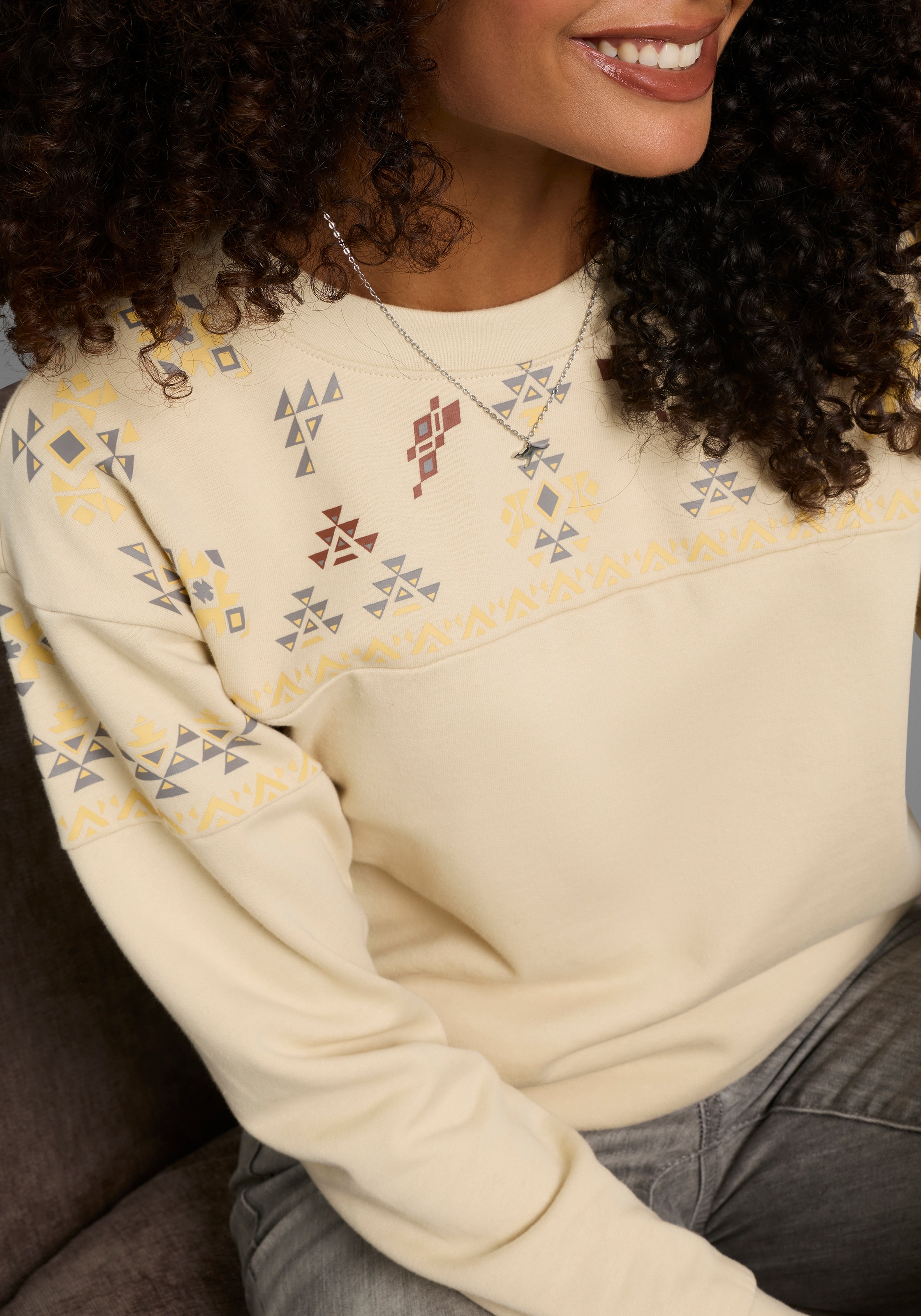 Thumbnail - KangaROOS Sweatshirt, mit Norweger-Print