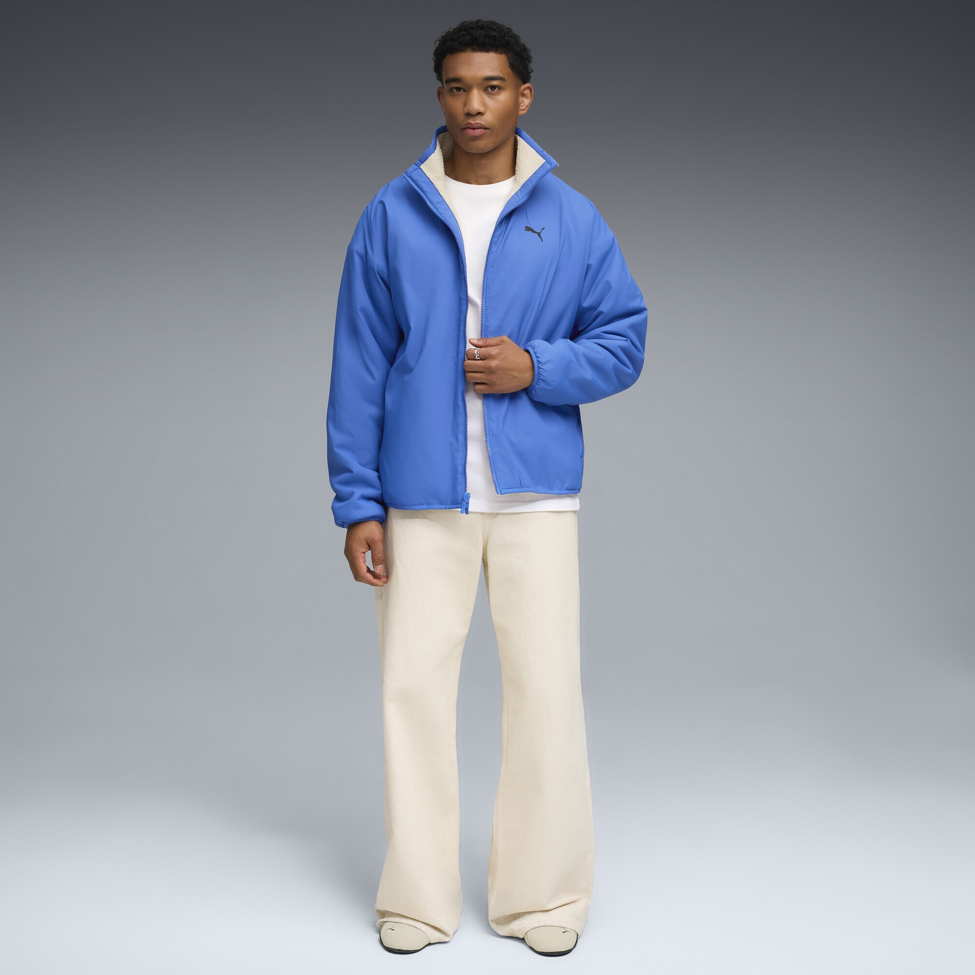 PUMA Winterjacke »Hybrid Sherpa Wendbare Jacke Herren«