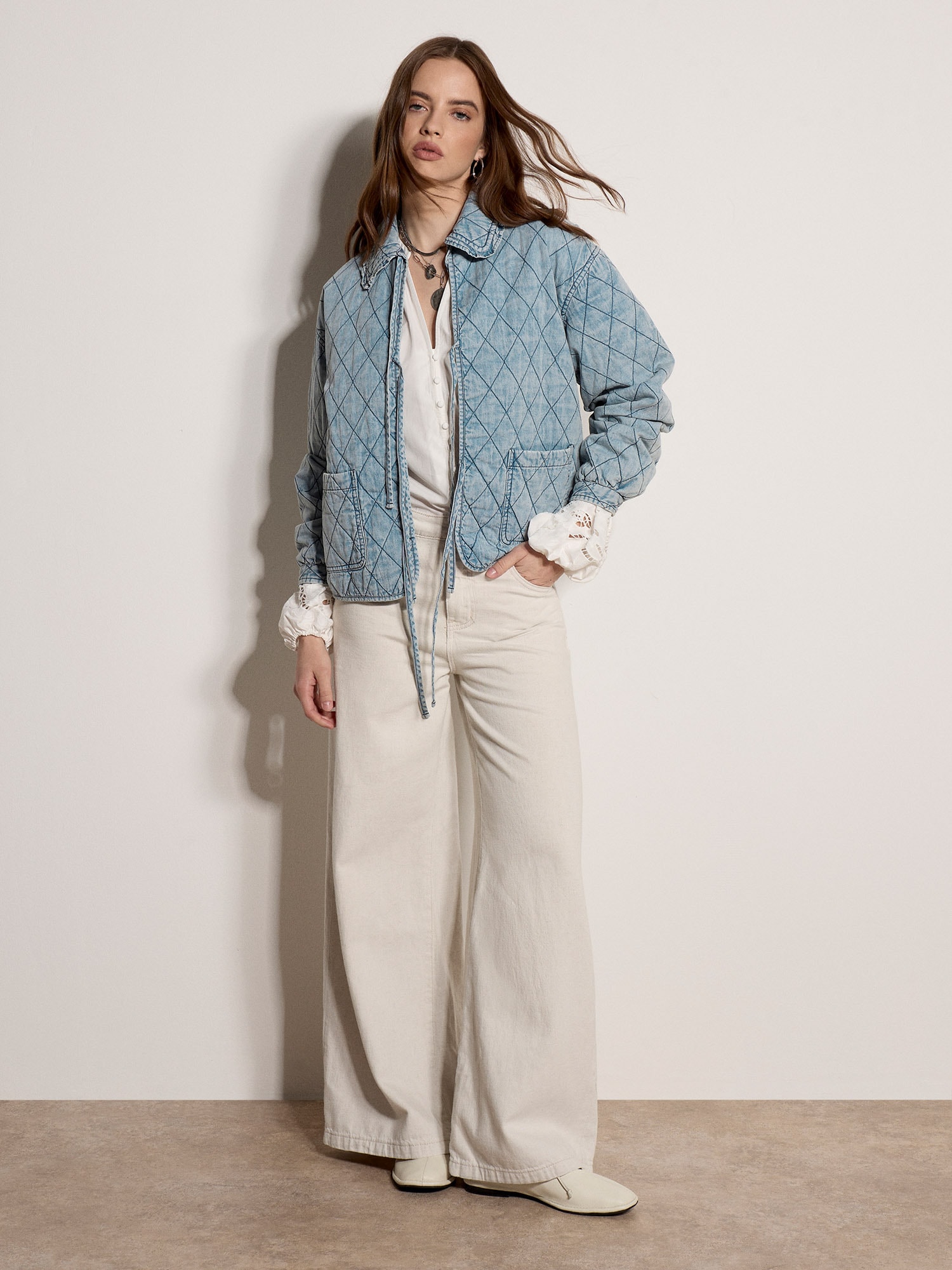 Apricot Steppjacke »Gesteppte Jeansjacke« mit aufgesetzten Taschen