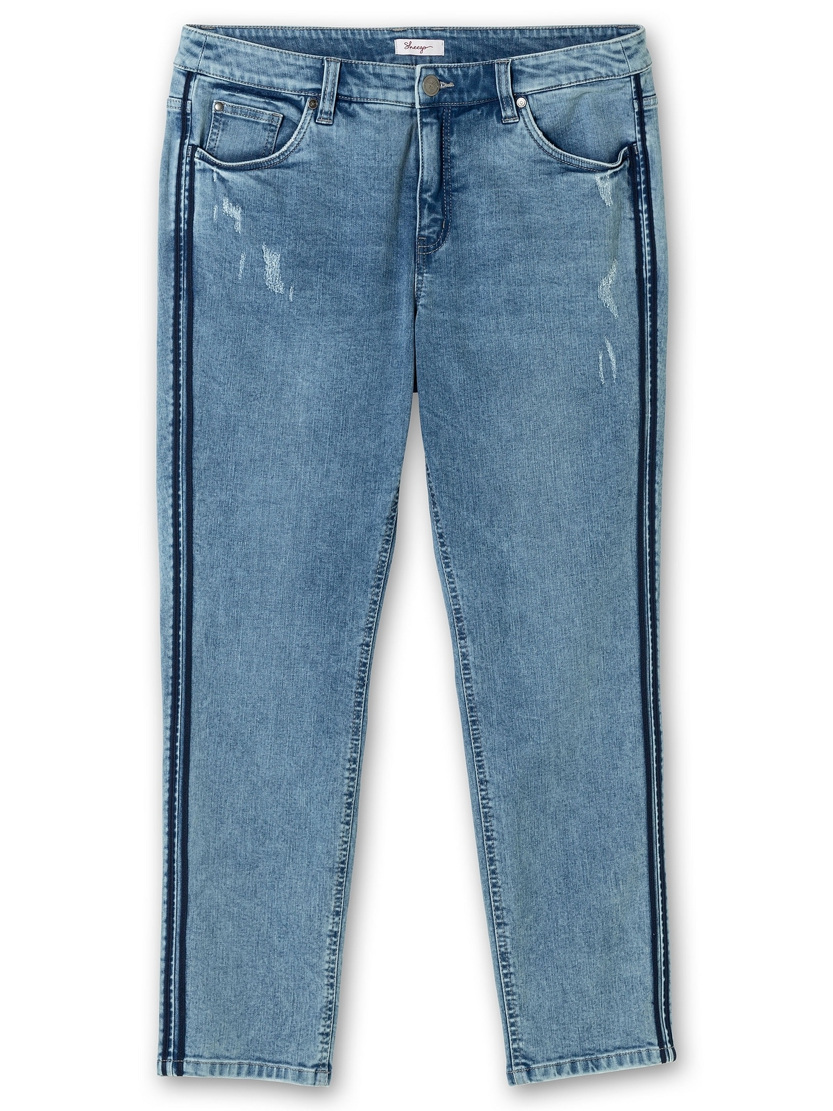 Sheego Stretch-Jeans »Große Größen«, mit seitlichen Galonstreifen