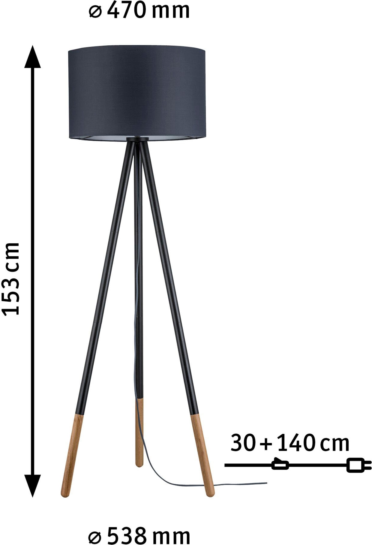 Paulmann LED Stehlampe »Rurik«, 1 flammig-flammig kaufen | BAUR | Standleuchten