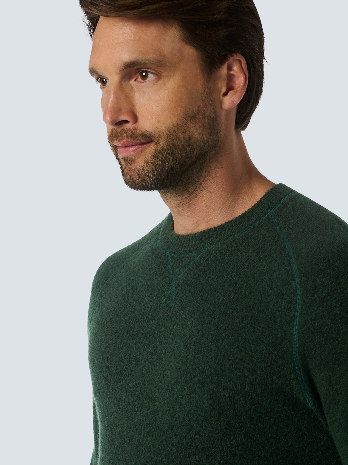 NO EXCESS Rundhalspullover »No Excess Soft-Touch-Pullover mit Wolle«