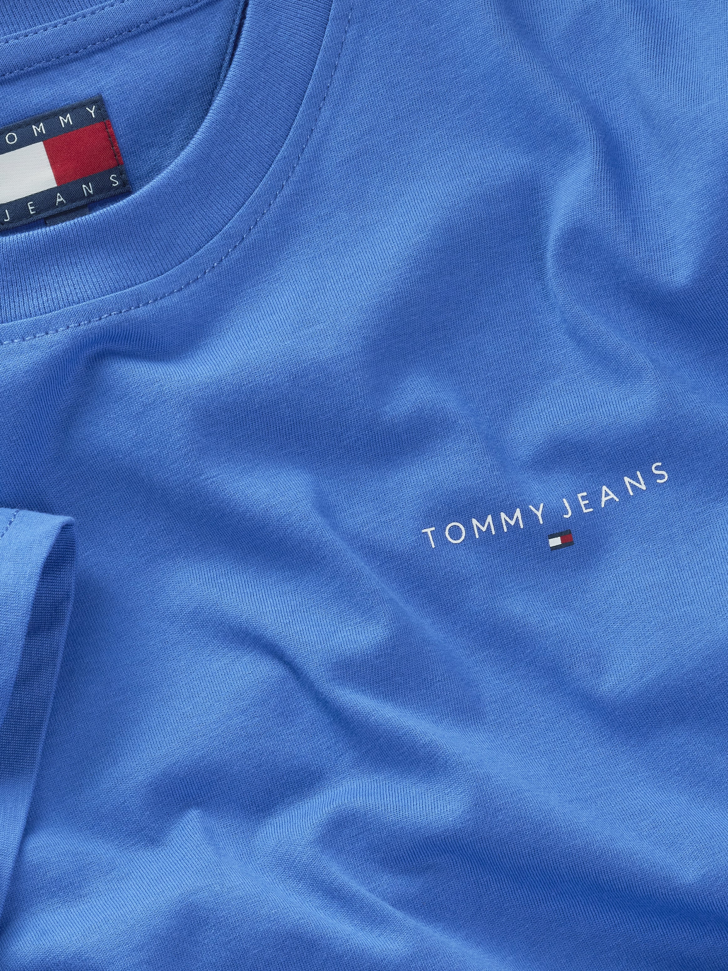 Tommy Jeans T-Shirt »TJM SLIM LINEAR CHEST SS TEE EXT«, mit Logodruck