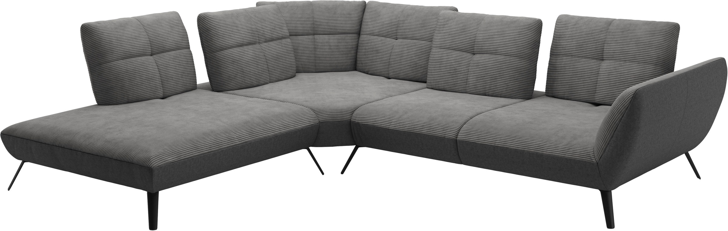 Places of Style Ecksofa »Mikado L-Form«, inkl. Sitztiefenverstellung und Armteilverstellung