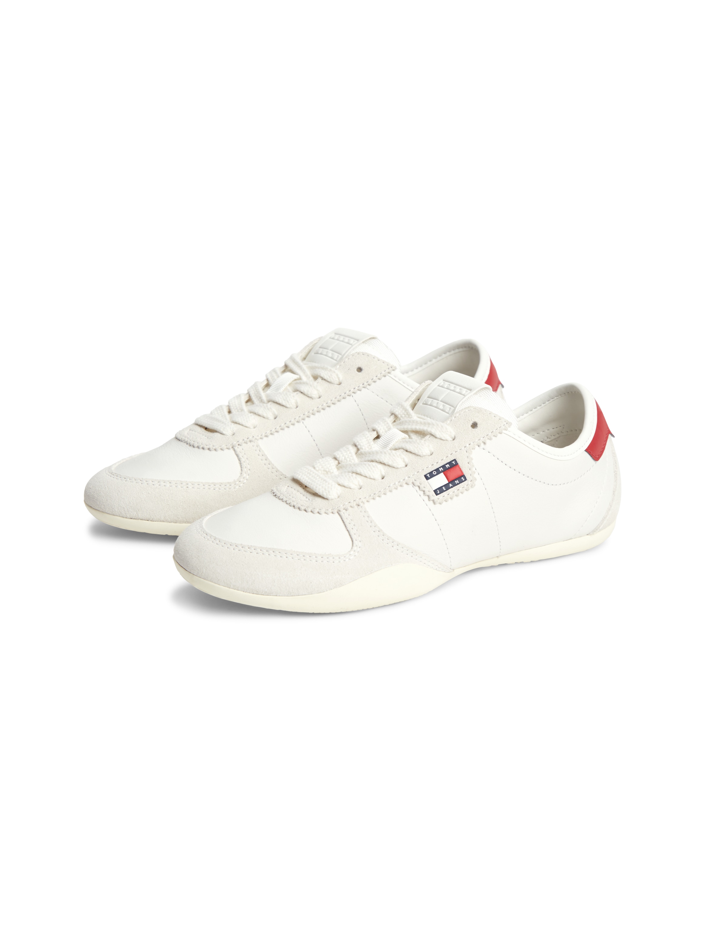 Tommy Jeans Sneaker "TJ BALLET SNEAKER" Freizeitschuh, Halbschuh, Schnürschuh im Retro-Look