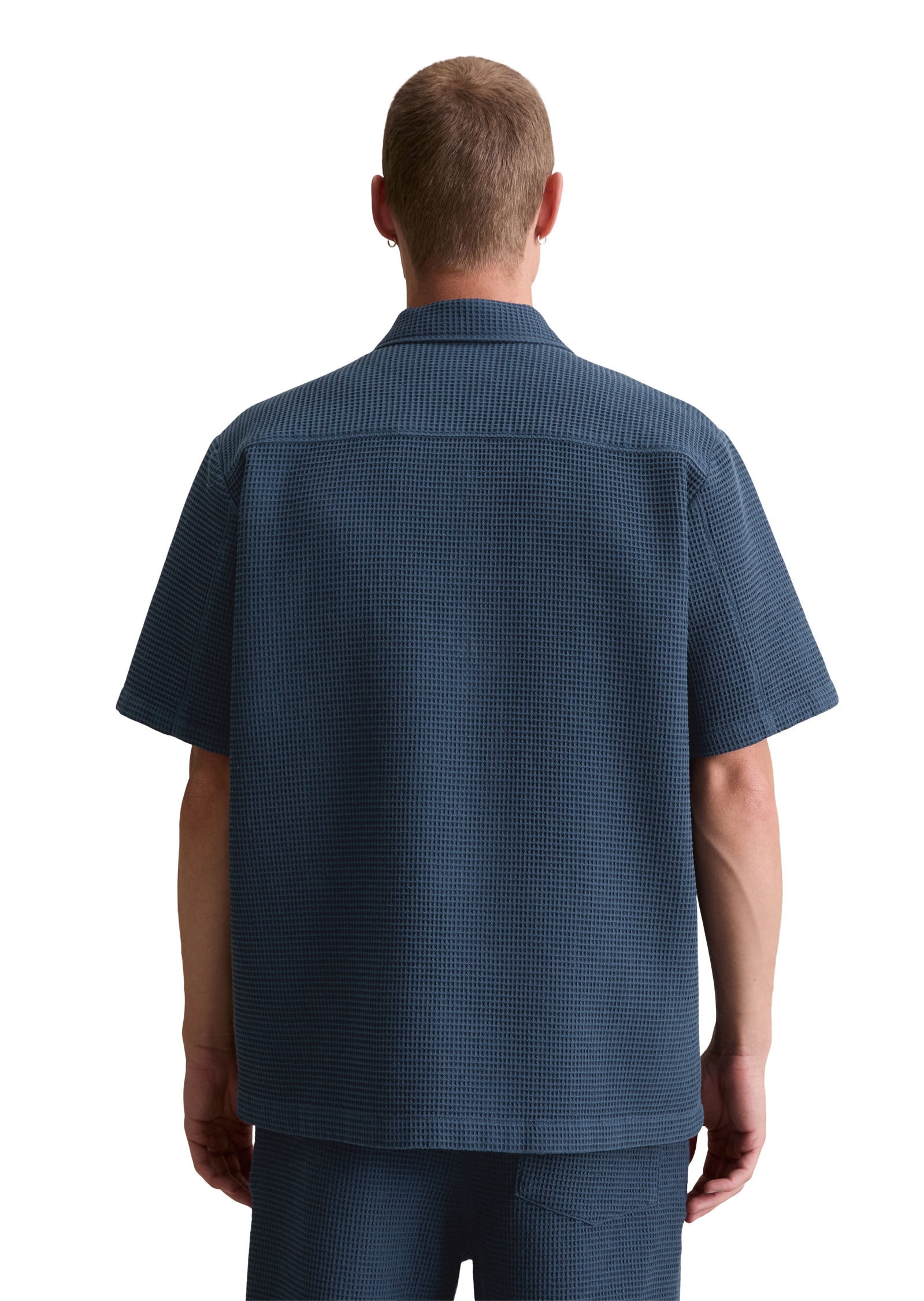 Marc O'Polo DENIM Kurzarmhemd »mit markanter Waffel-Struktur«