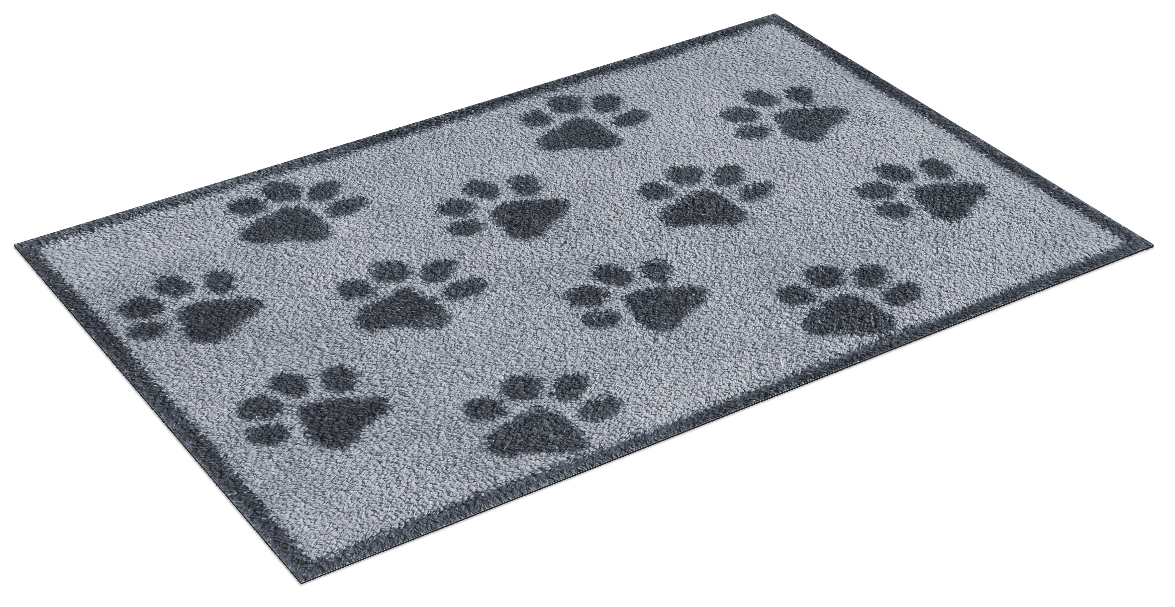 Turtle Mat Fußmatte »Paws Grey« rechteckig 9 mm Höhe