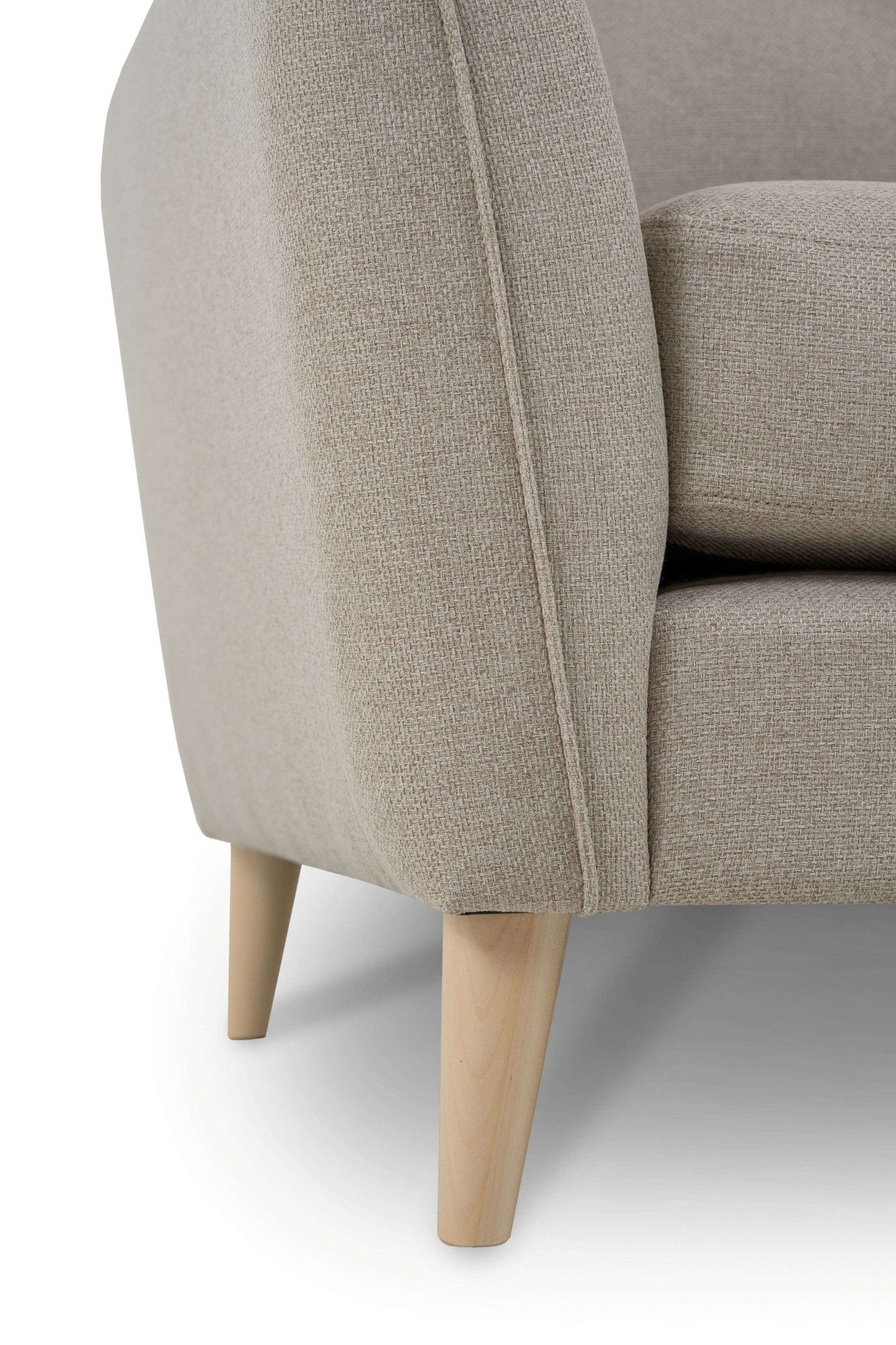 Home affaire 3-Sitzer »MARSEILLE Sofa 206 cm«, mit Massivholzbeinen aus Eiche, verschiedene Bezüge und Farbvarianten