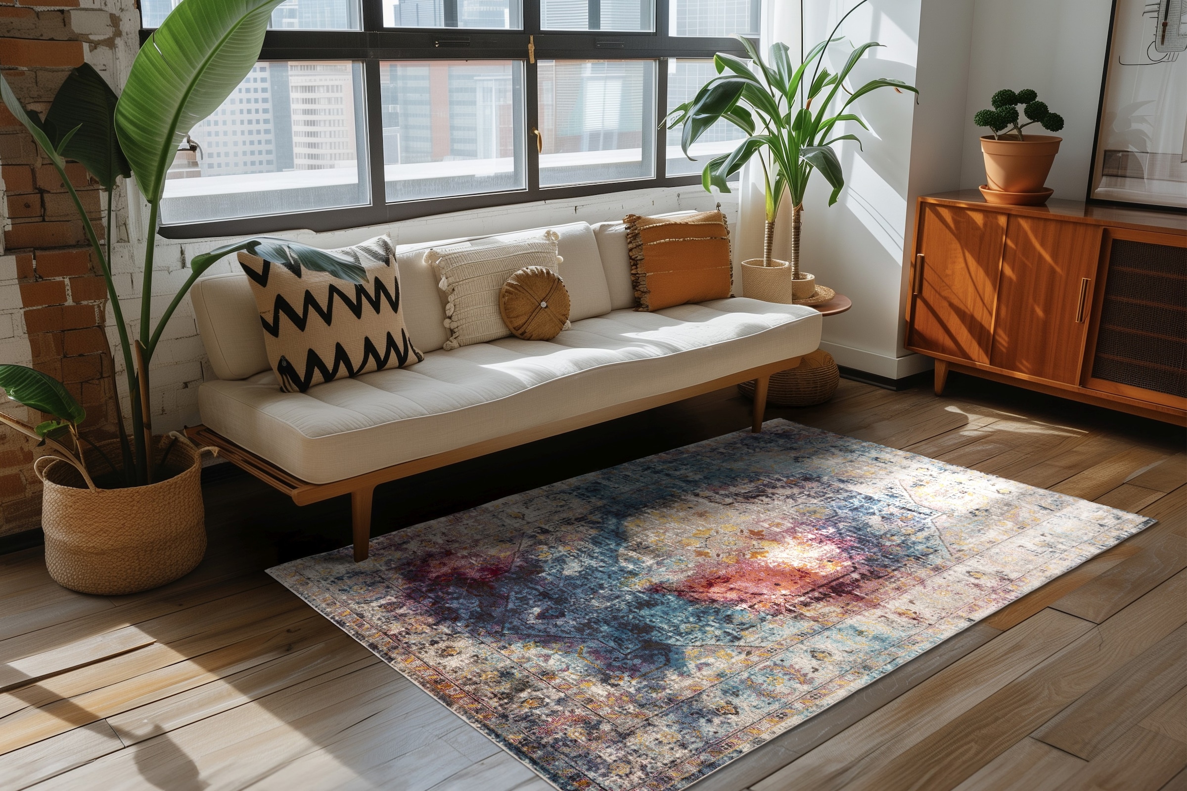 Kayoom Teppich "Blazing Star" rechteckig 10 mm Höhe Kurzflor