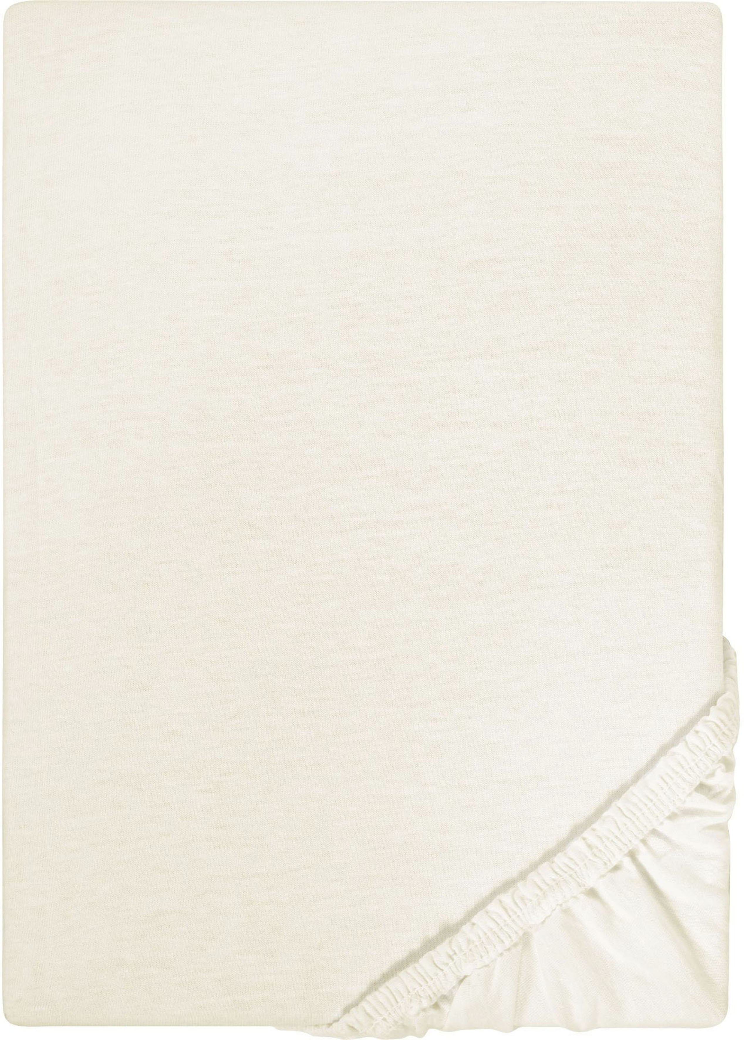Biberna Spannbettlaken "Leila" Bettlaken aus 100% Baumwolle, für Matratzenhöhen bis 22 cm