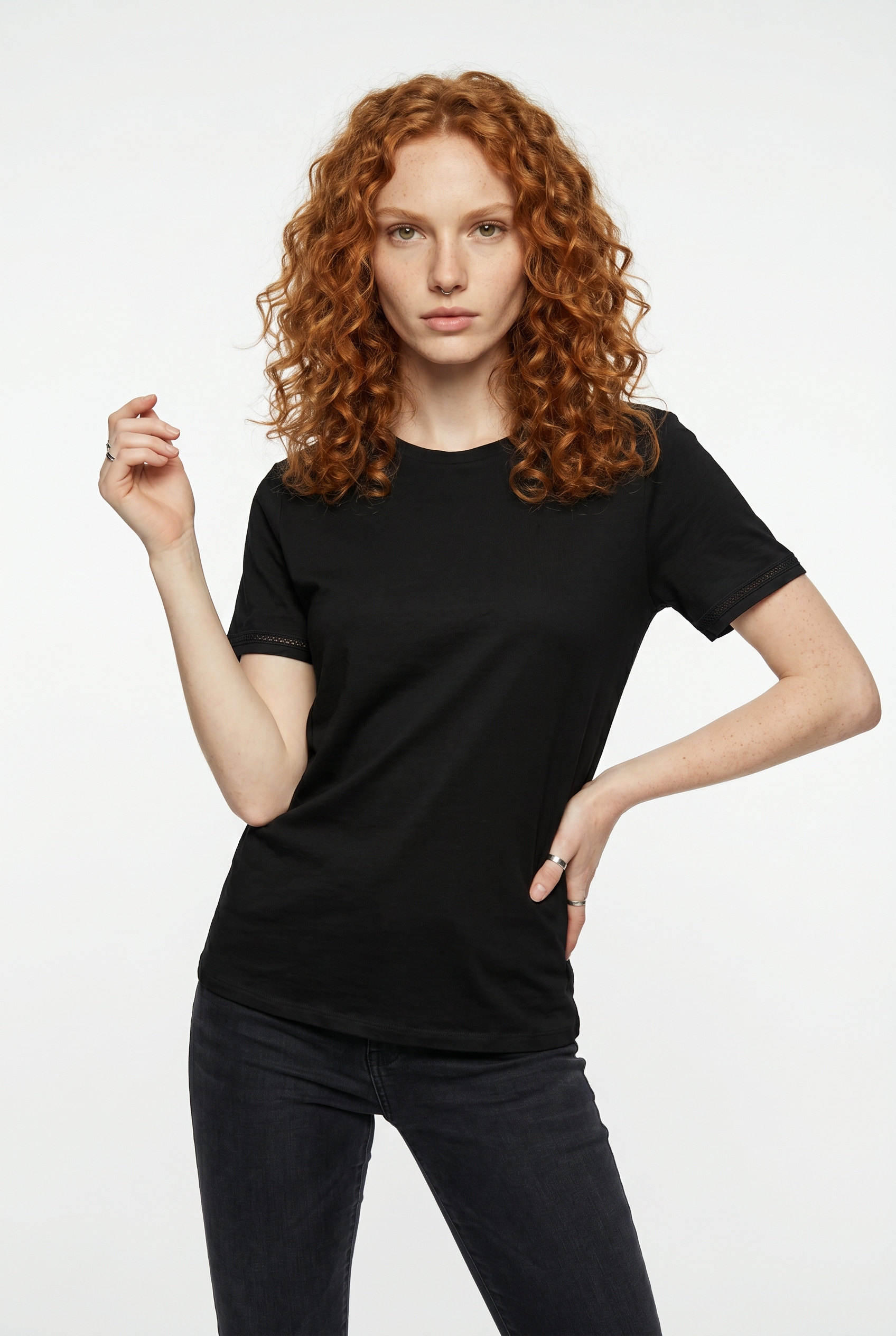 ONLY Kurzarmshirt »ONLSIGRID S/S O-NECK TOP JRS«