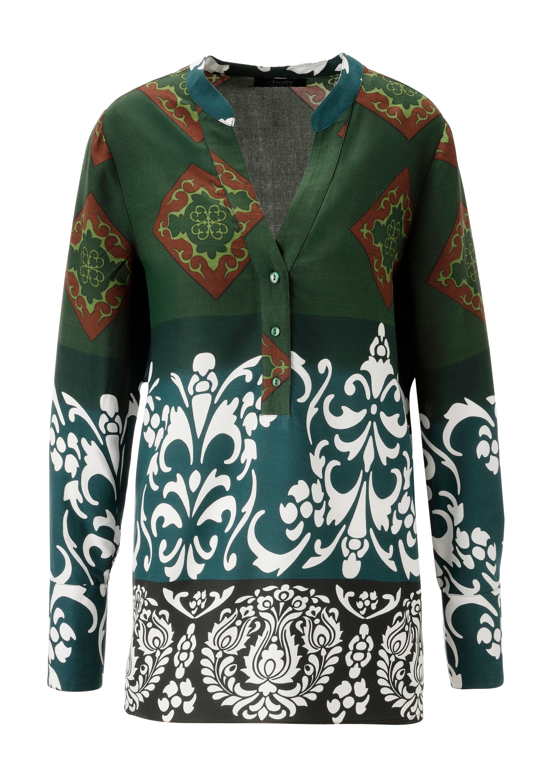 Aniston SELECTED Longbluse, mit stilvollen Ornamenten - NEUE KOLLEKTION