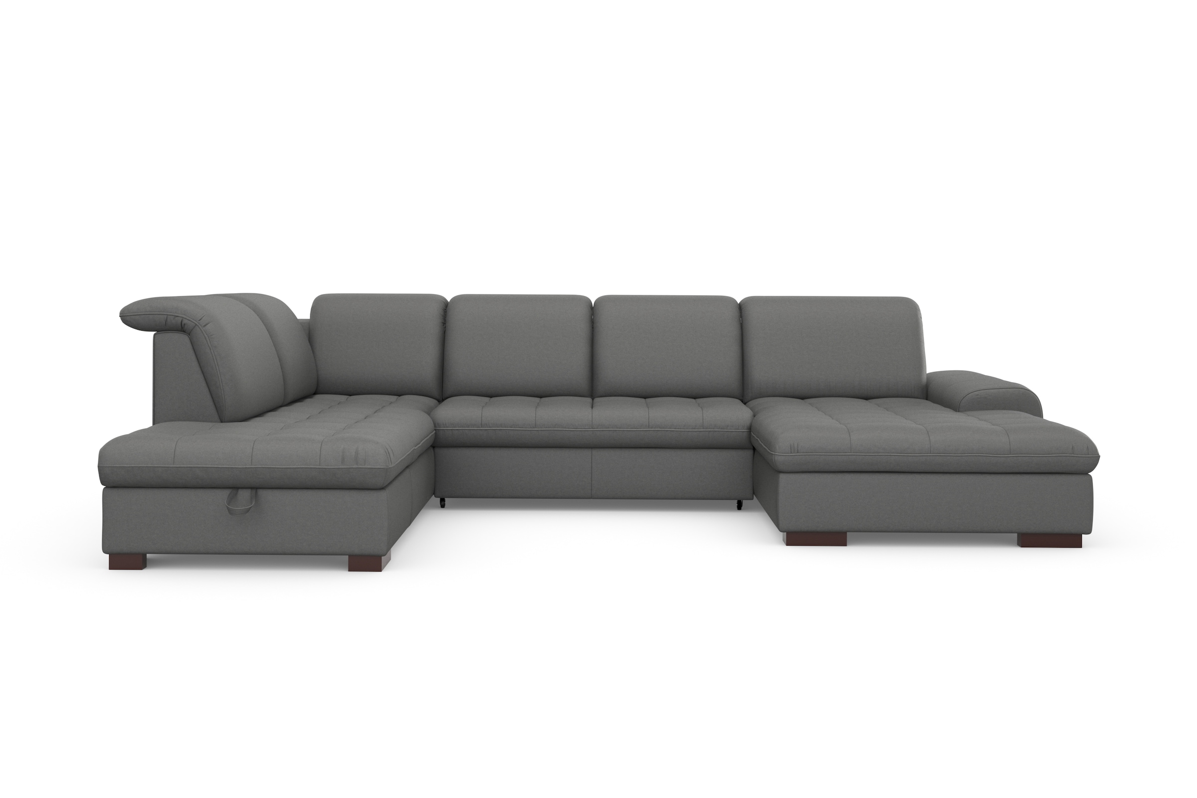 sit&more Wohnlandschaft »Luxor U-Form« wahlweise mit Bettfunktion, Bettkasten und Kopfteilverstellung