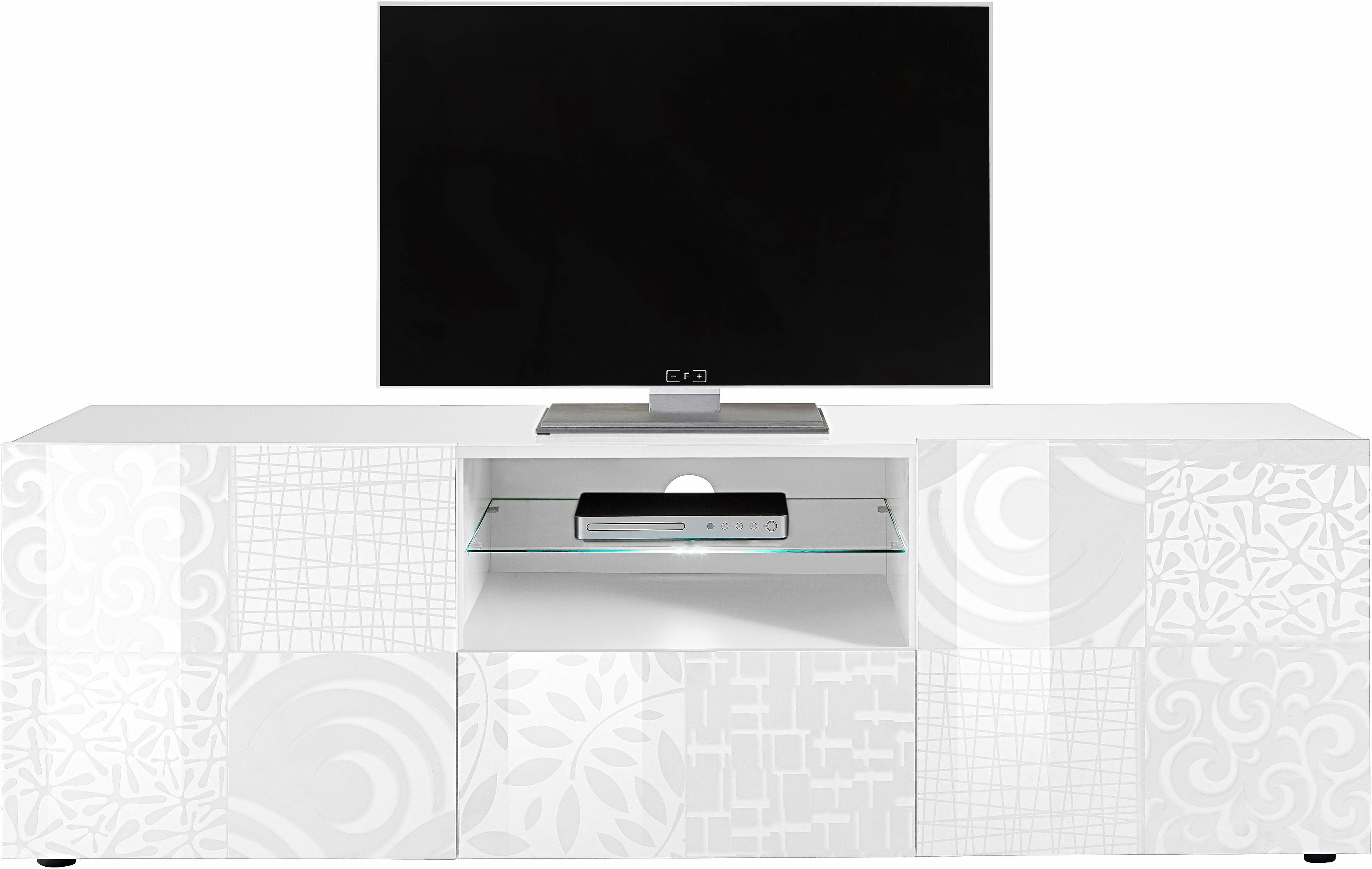 Thumbnail - Home affaire Lowboard "Miro" Breite 181 cm mit dekorativem Siebdruck