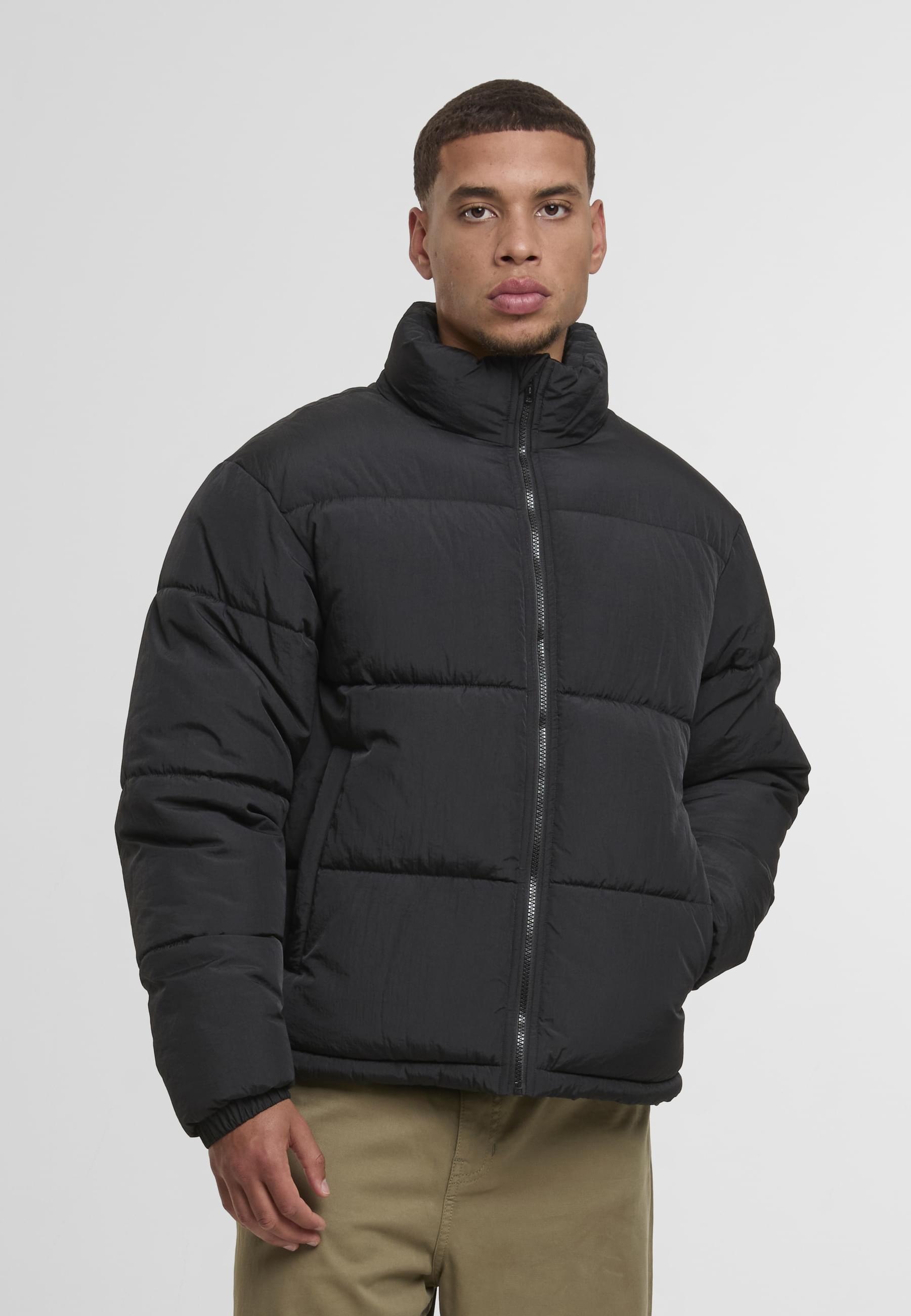 URBAN CLASSICS Winterjacke »Urban Classics Crinkle Puffer Jacket«, (1 St.), ohne Kapuze