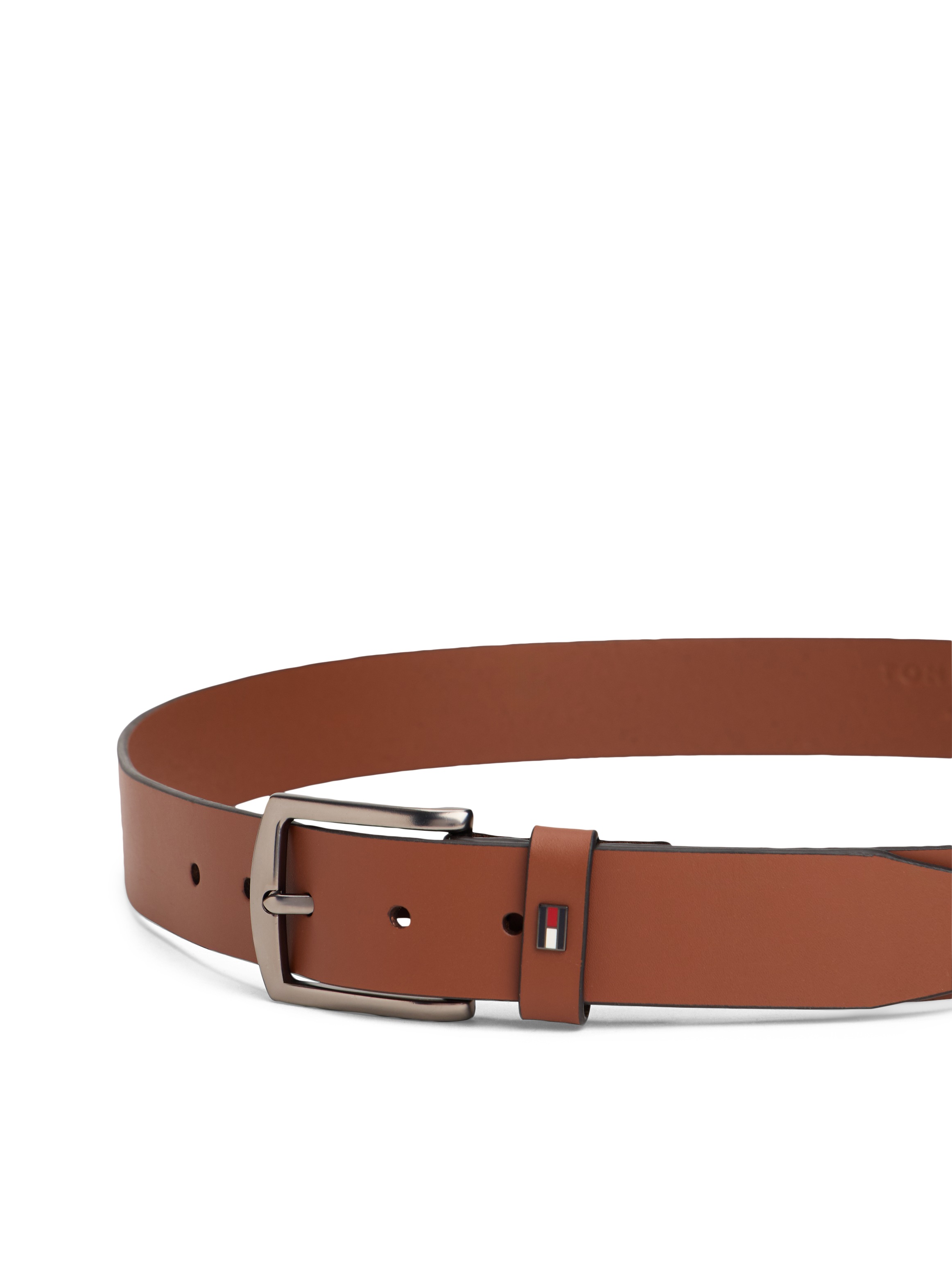Tommy Hilfiger Ledergürtel »DENTON 3.5 EXT«, Einfachdornschließe, Metalllogo