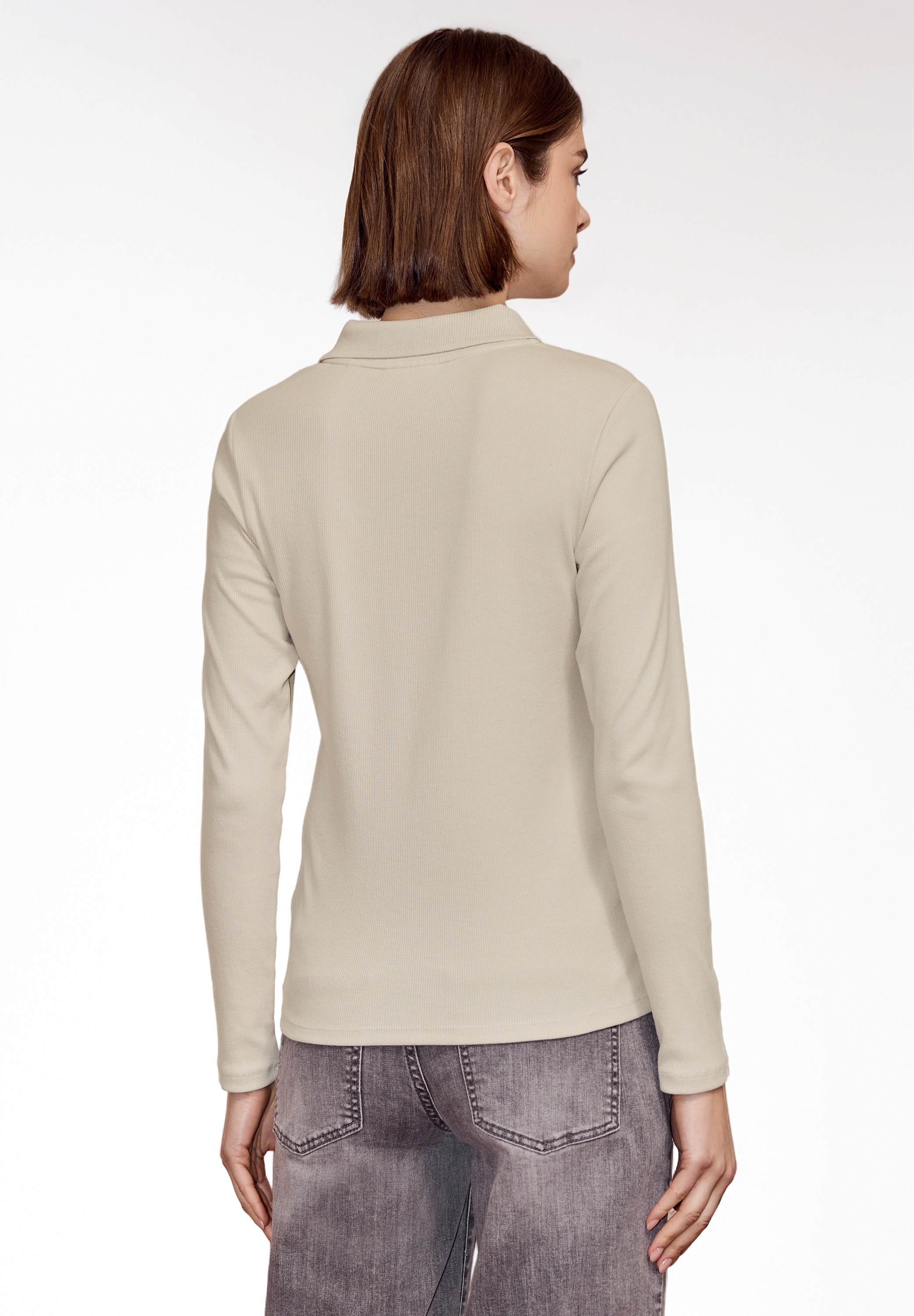 STREET ONE STUDIO Langarmshirt im soften Baumwoll-Mix