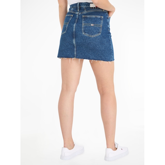 Tommy Jeans Jeansrock »MOM UH SKIRT AH4035«, mit Logostickerei für  bestellen | BAUR