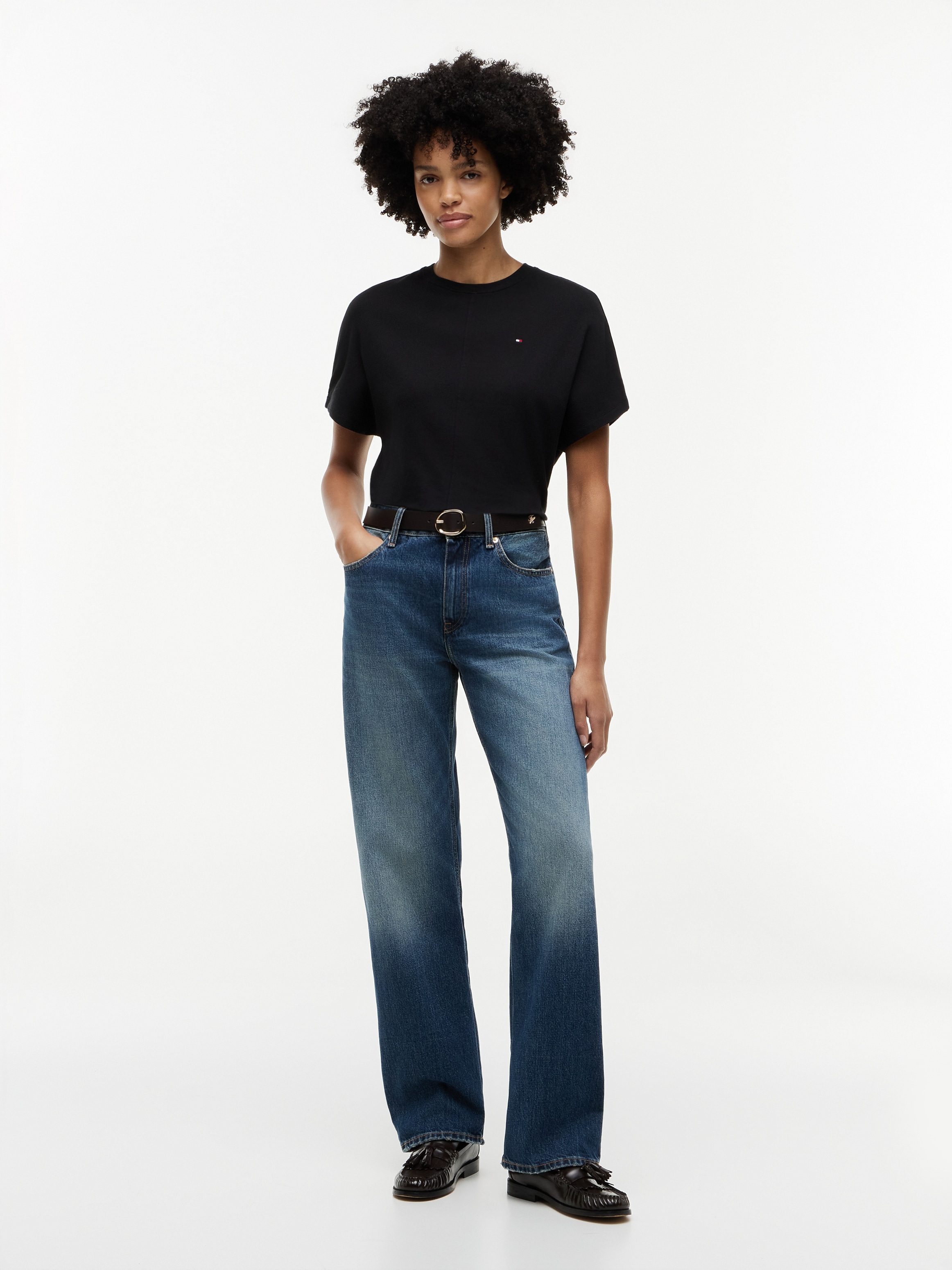 Tommy Hilfiger 3/4-Arm-Shirt »CODY REG BATWING C-NK SS TEE« Baumwolle, 3/4 Ärmel
