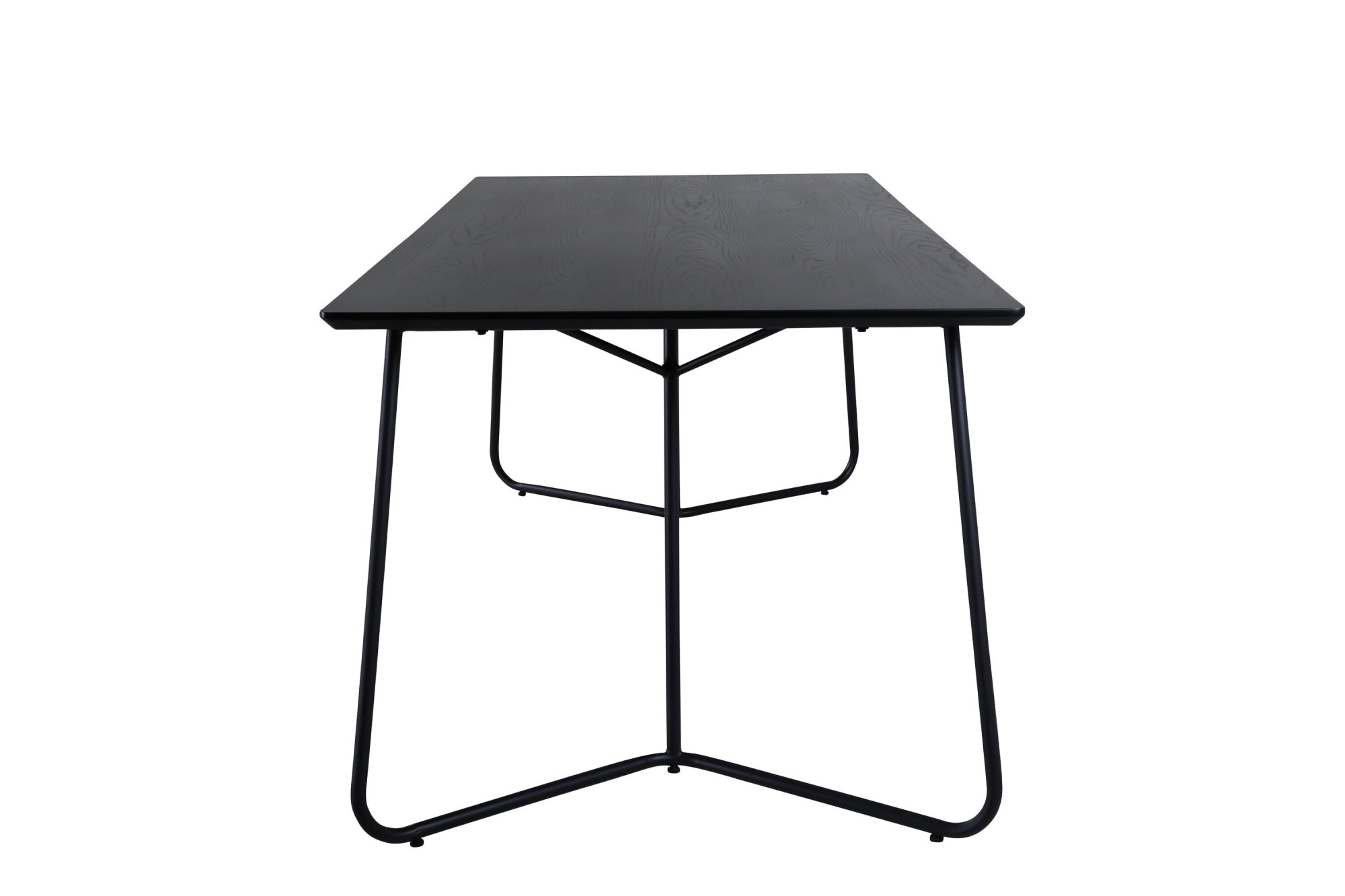Venture Home Esstisch »Petra, rechteckiger Esstisch mit Holzfurnier, 190 × 90 cm« Esszimmertisch, MDF, Holzfurnier-Optik, Eisenbeine, rechteckig, modern