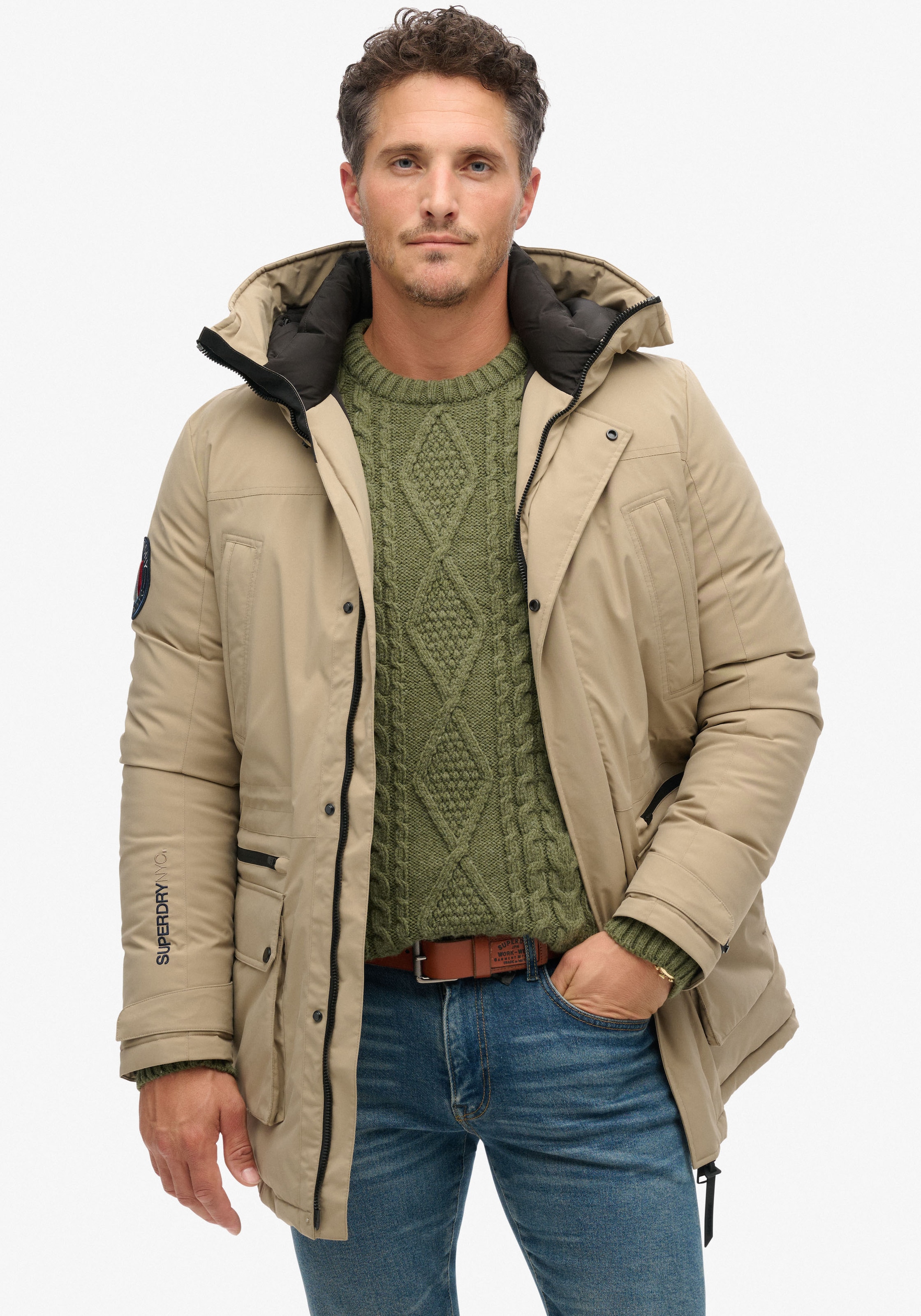 Superdry Steppjacke "City Padded Parka Jacket", mit Kapuze günstig online kaufen