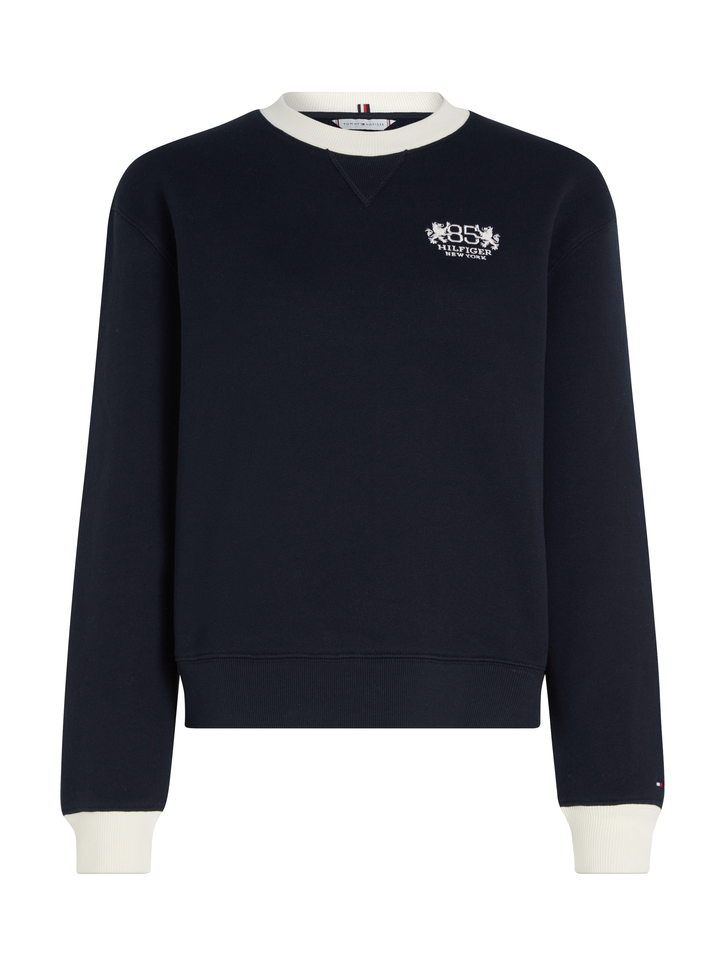 Tommy Hilfiger Sweatshirt »REG C-NK CREST 85 SWEATSHIRT«, mit Logostickerei