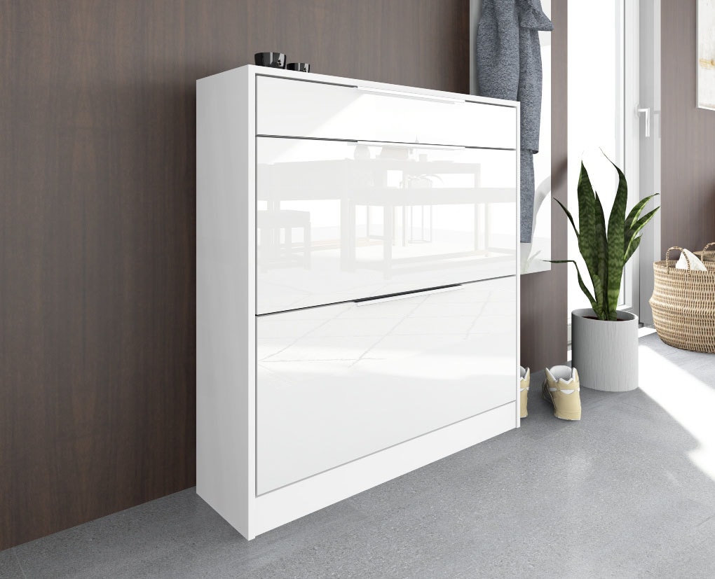 borchardt Möbel Schuhschrank "Oliva" Stehende Montage, Wandmontage & Glasbö günstig online kaufen