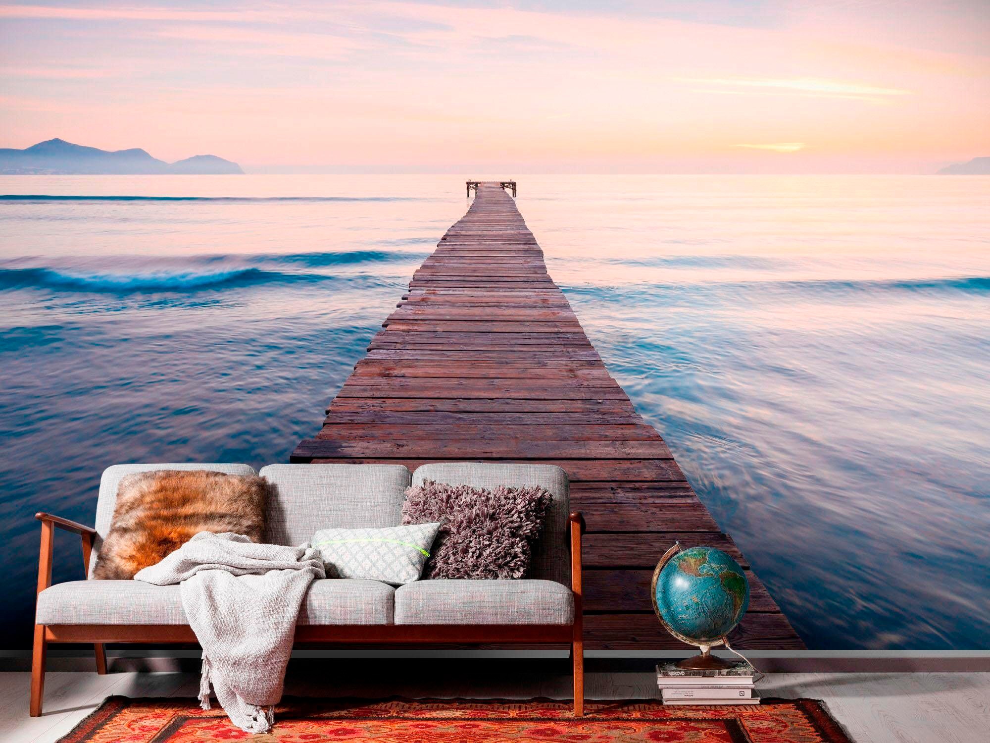 Komar Vliestapete »Digitaldruck Vlies - Peace - Größe 400 x 250 cm«, bedruckt, Wohnzimmer, Schlafzimmer