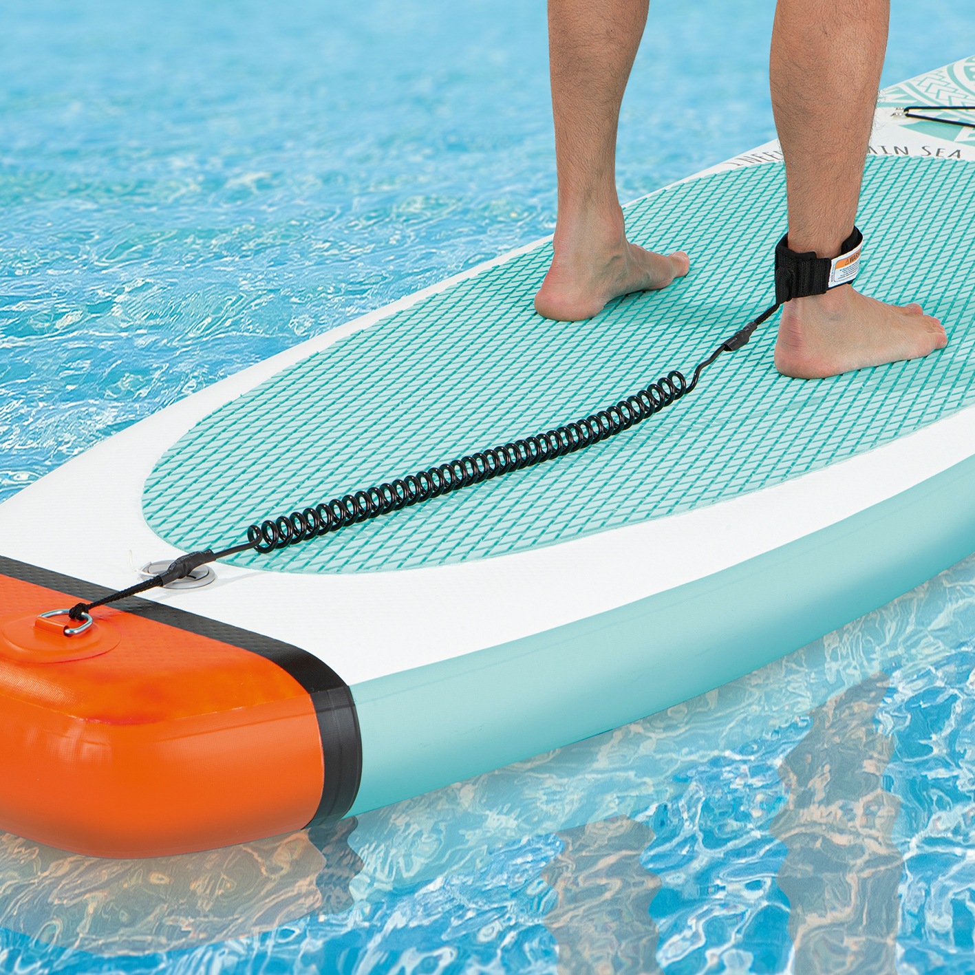 EASYmaxx Inflatable SUP-Board »MAXXMEE auf und 7 Rechnung Pumpe Stand-Up | BAUR (Spar-Set, Paddel, weiß/blau«, tlg., Paddle-Board 2020 mit Transportrucksack)