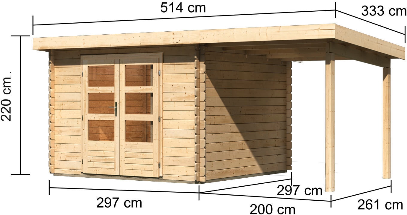Karibu Gartenhaus »Bastrup 5«, (Set)
