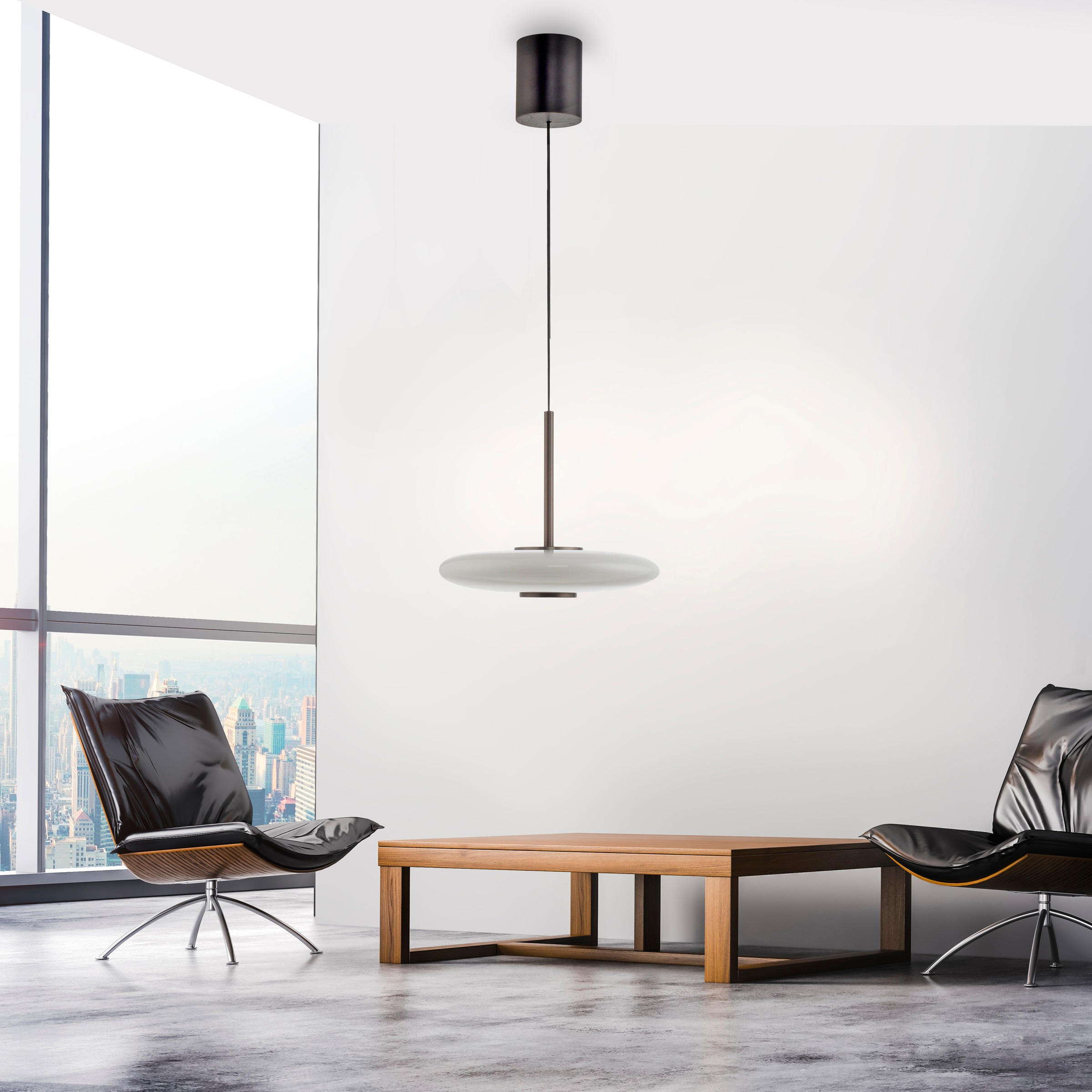 Neuhaus PURE LED Pendelleuchte »PURE E-Vitrum« LED-Board 1 Stk. warmweiß - kaltweiß e-LIFT®-Funktion, CCT, dimmbar über Fernbedíenung