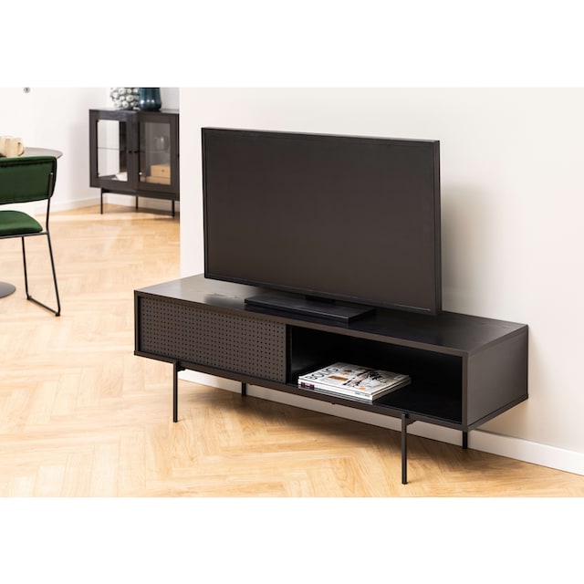 ACTONA GROUP TV-Schrank »Angus«, TV-Bank,TV Tisch mit 1 Schiebetür schwarz.  Höhe 44,50 cm kaufen | BAUR