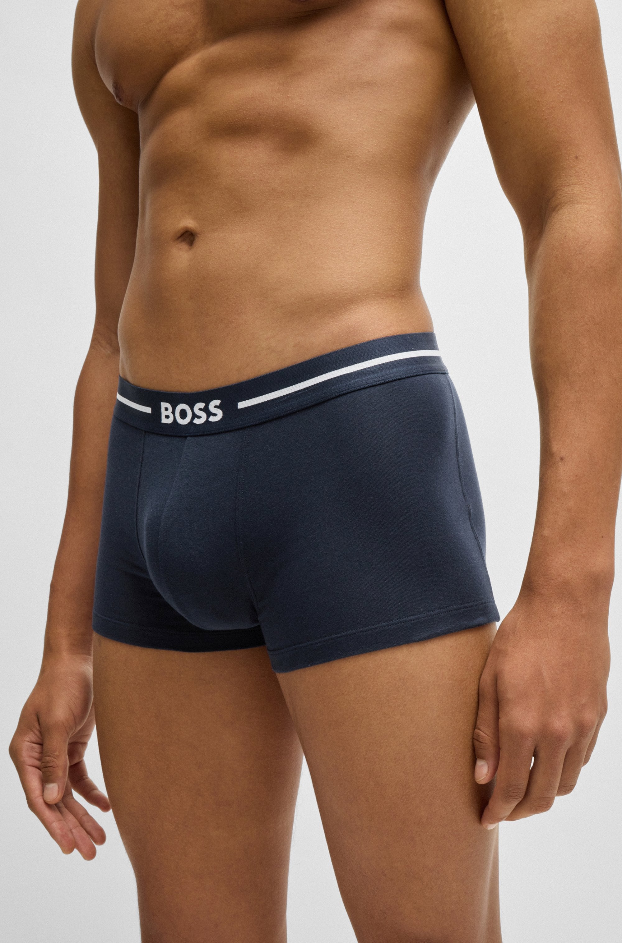 BOSS Trunk »Trunk 3P Bold«, (Packung, 3 St.), mit kontrastfarbenen Logoschriftzug