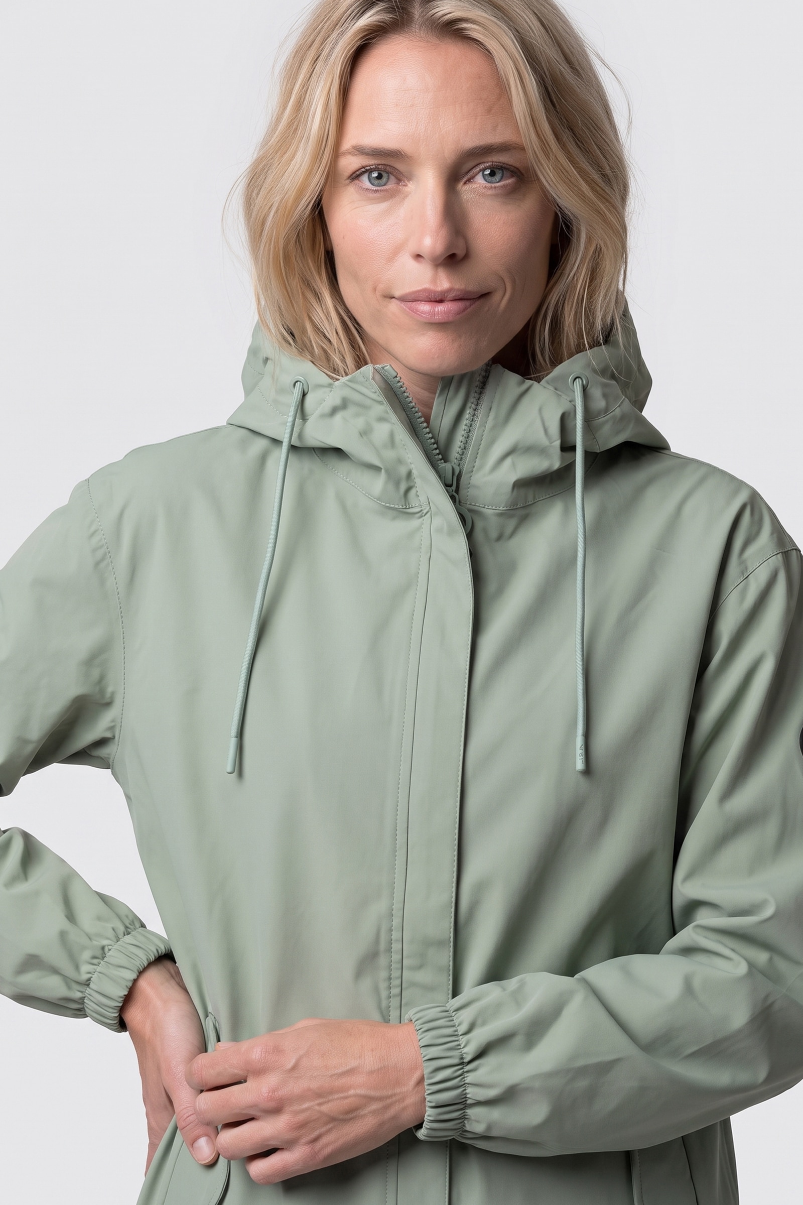 Alife & Kickin Regenjacke »Damen TirilAK A Regenjacke, Jacke« Wasserabweisend, Kapuze mit Kordelzug, Zwei-Wege-Reißverschluss