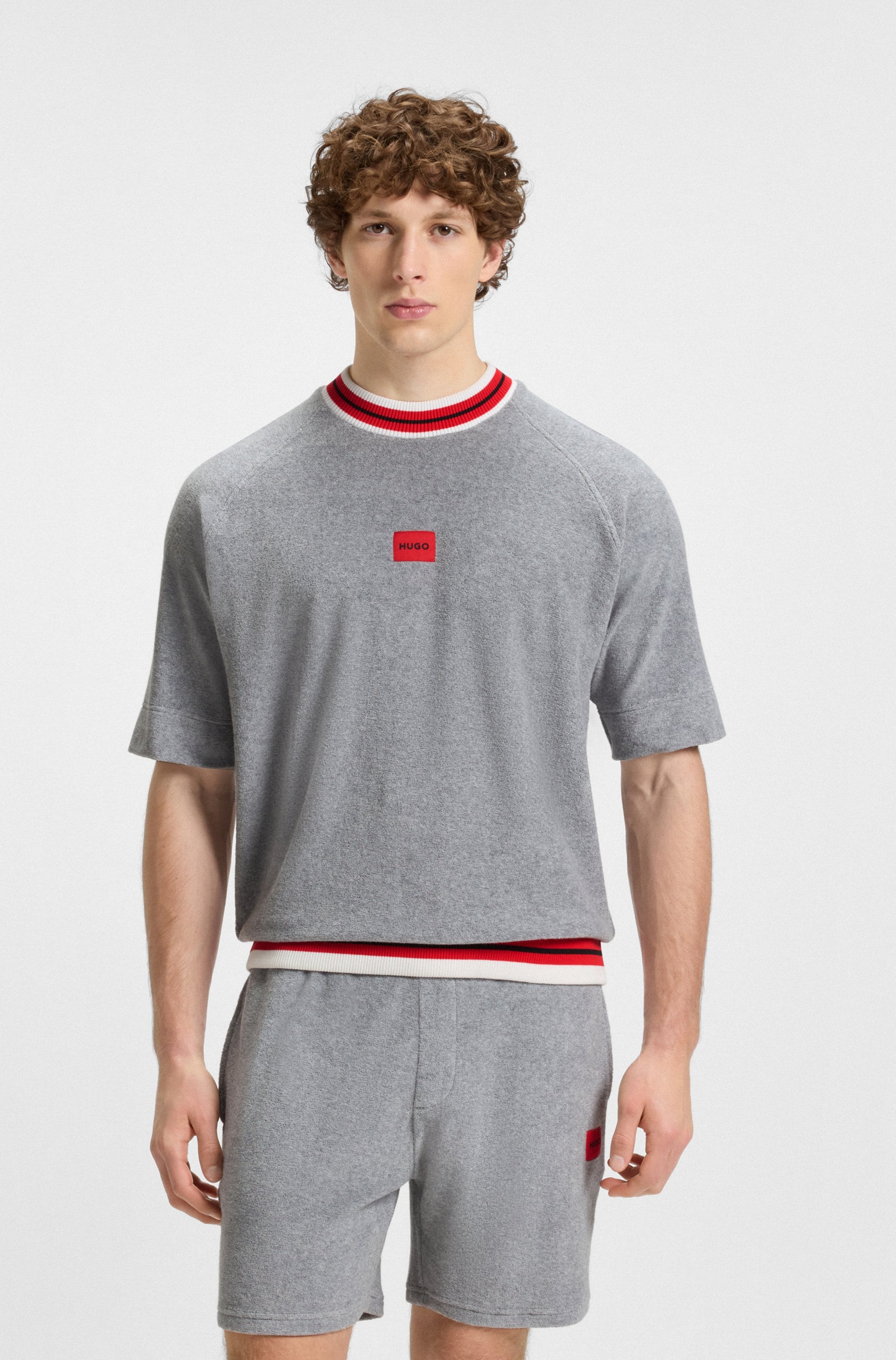 HUGO Underwear Sweatshirt "JAXON", kontrastfarbene Details, relaxed fit, ku günstig online kaufen