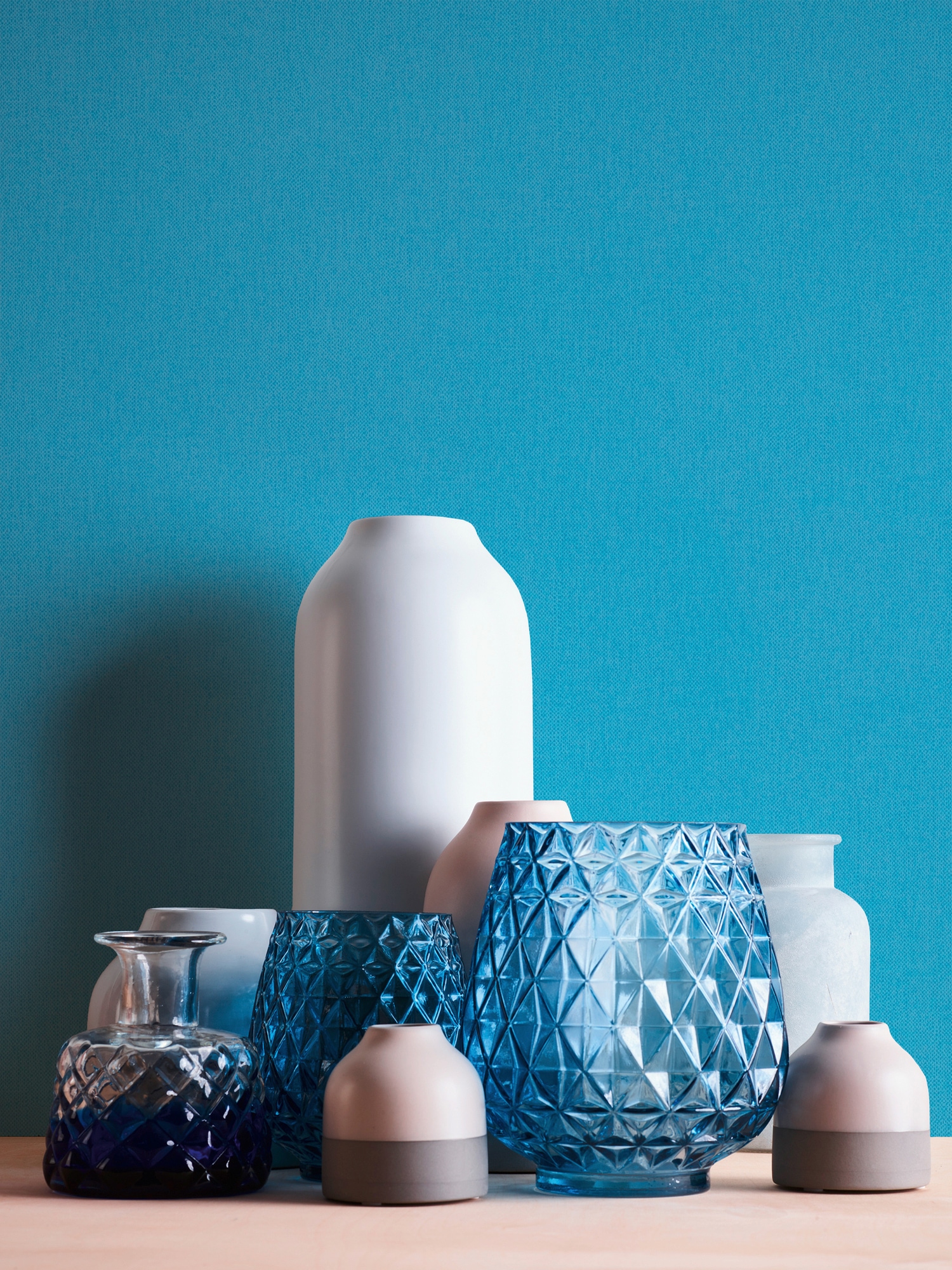 Architects Paper Vliestapete »Floral Impression« einfarbig | uni | unifarben glatt Uni Tapete einfarbig Tapeten Wohnzimmer Schlafzimmer Küche modern Büro