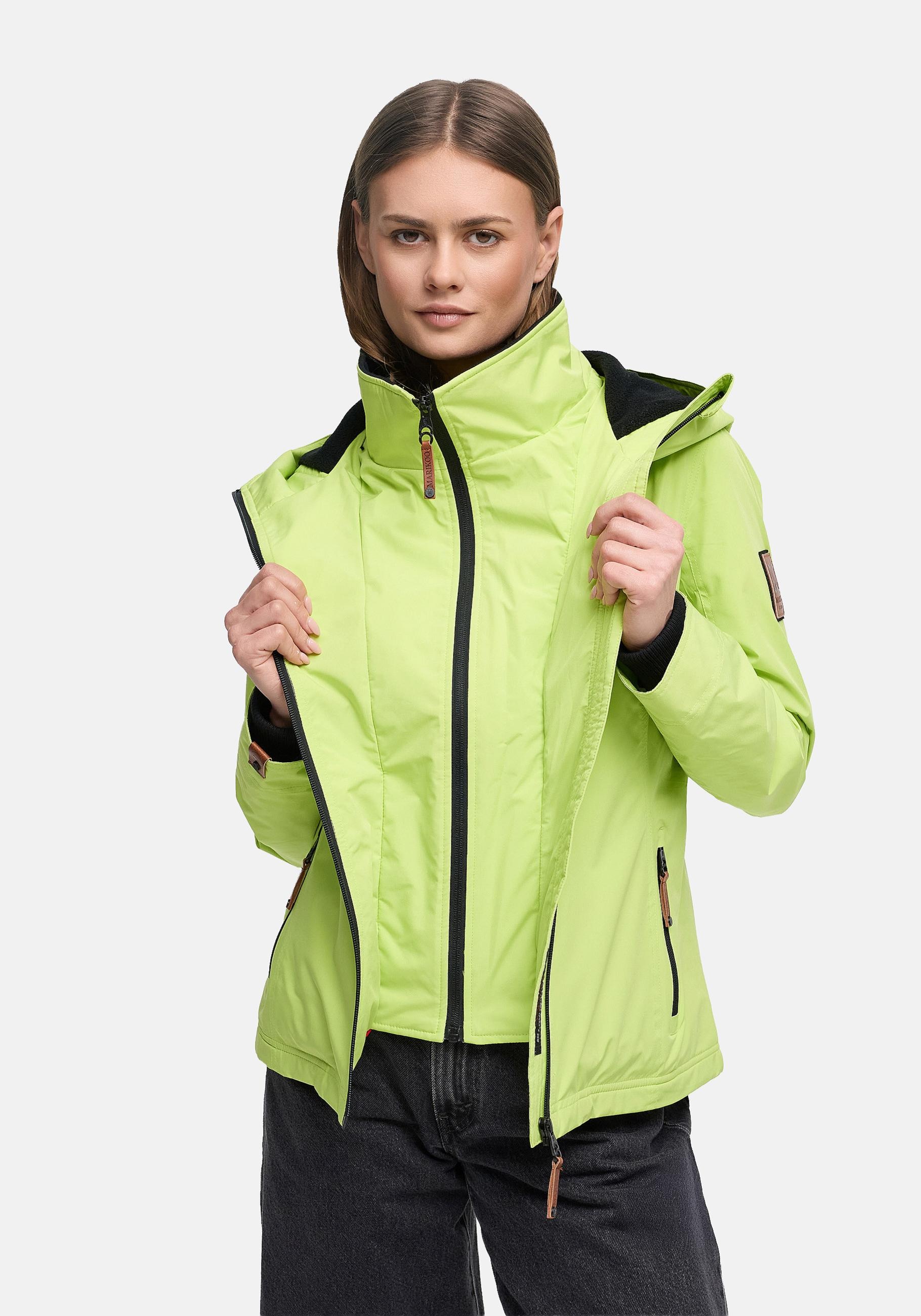 Marikoo Outdoorjacke "Erdbeere" mit Kapuze sportliche Funktionsjacke mit Kapuze