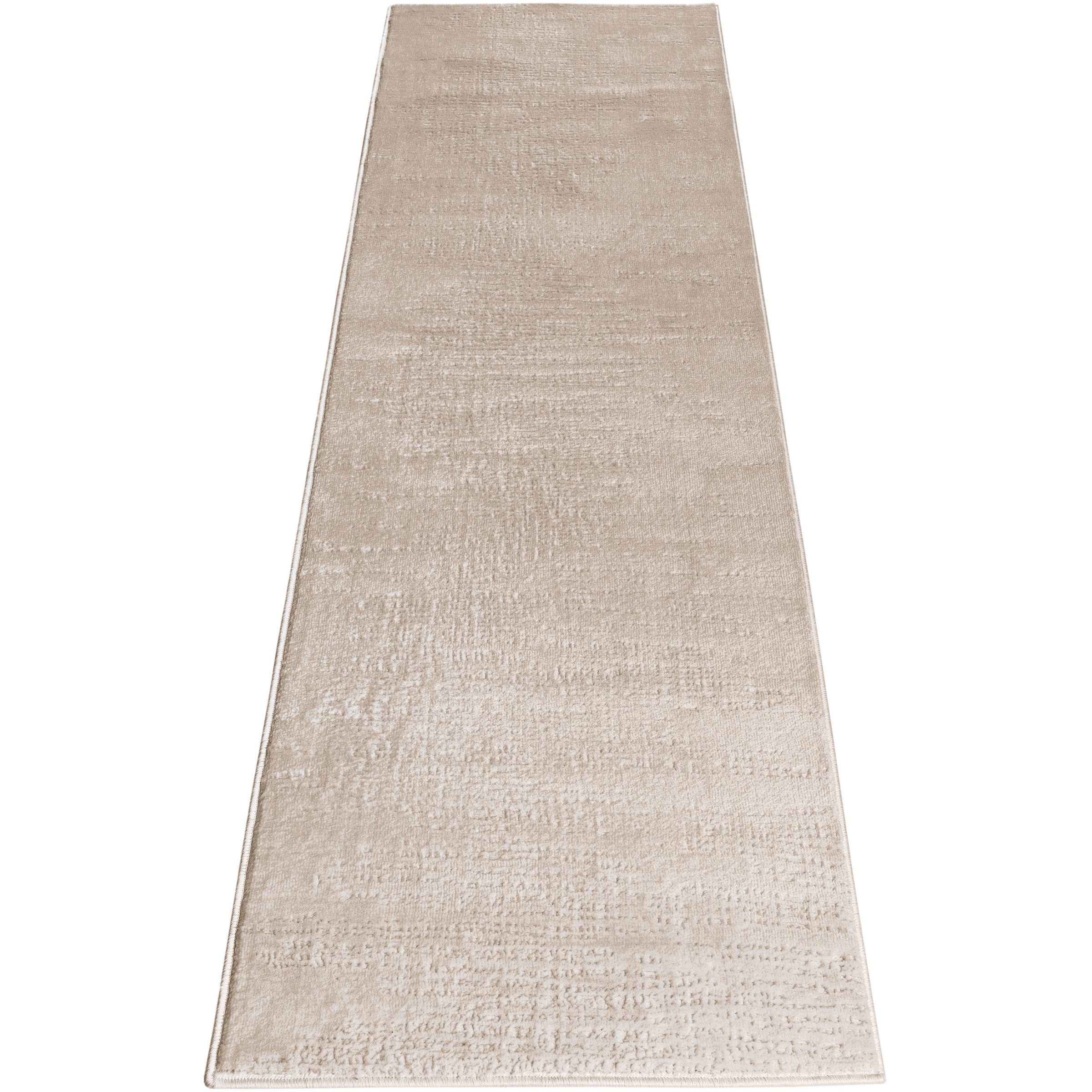 Läufer OTTO HOME "Ariano, dezenter Glanz mit Hoch-Tief-Struktur" Gr. 11, beige, B:67cm H:12mm L:230cm, Kunstfaser, Teppiche, Läufer, Vintage Design, Schrumpf Carving-Effekt, Wohnzimmer, Flur 3