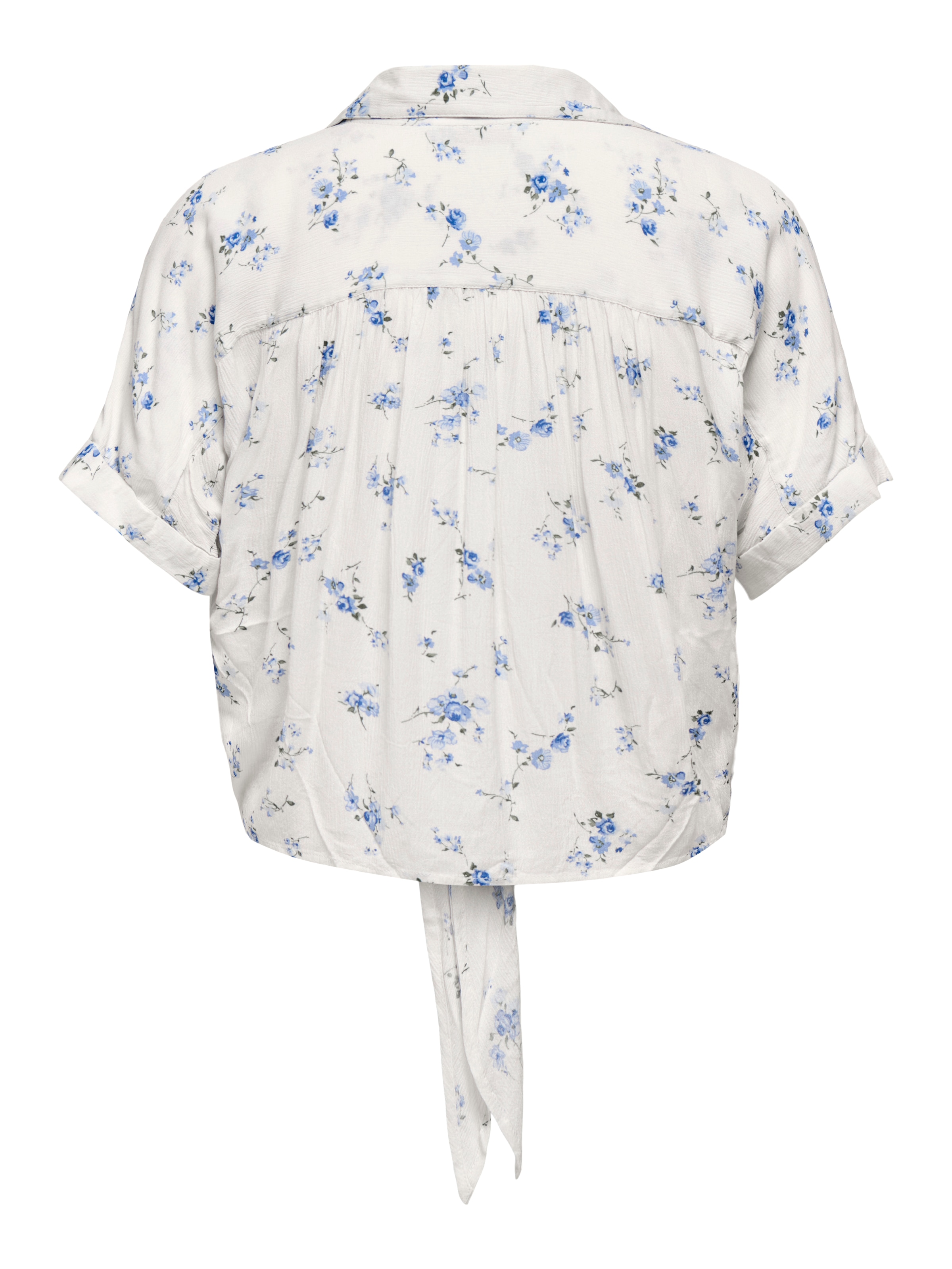 ONLY Kurzarmbluse »ONLPAULA LIFE S/S TIE SHIRT WVN NOOS« Viskose, regular fit