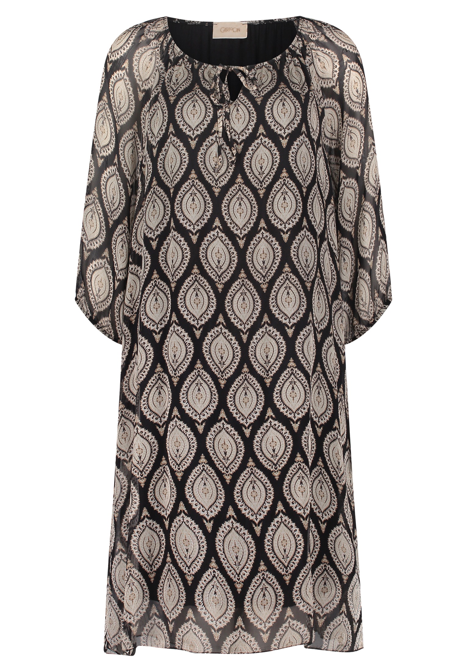 Cartoon Chiffonkleid "Cartoon Damen Chiffonkleid mit 3/4 Arm", Material günstig online kaufen