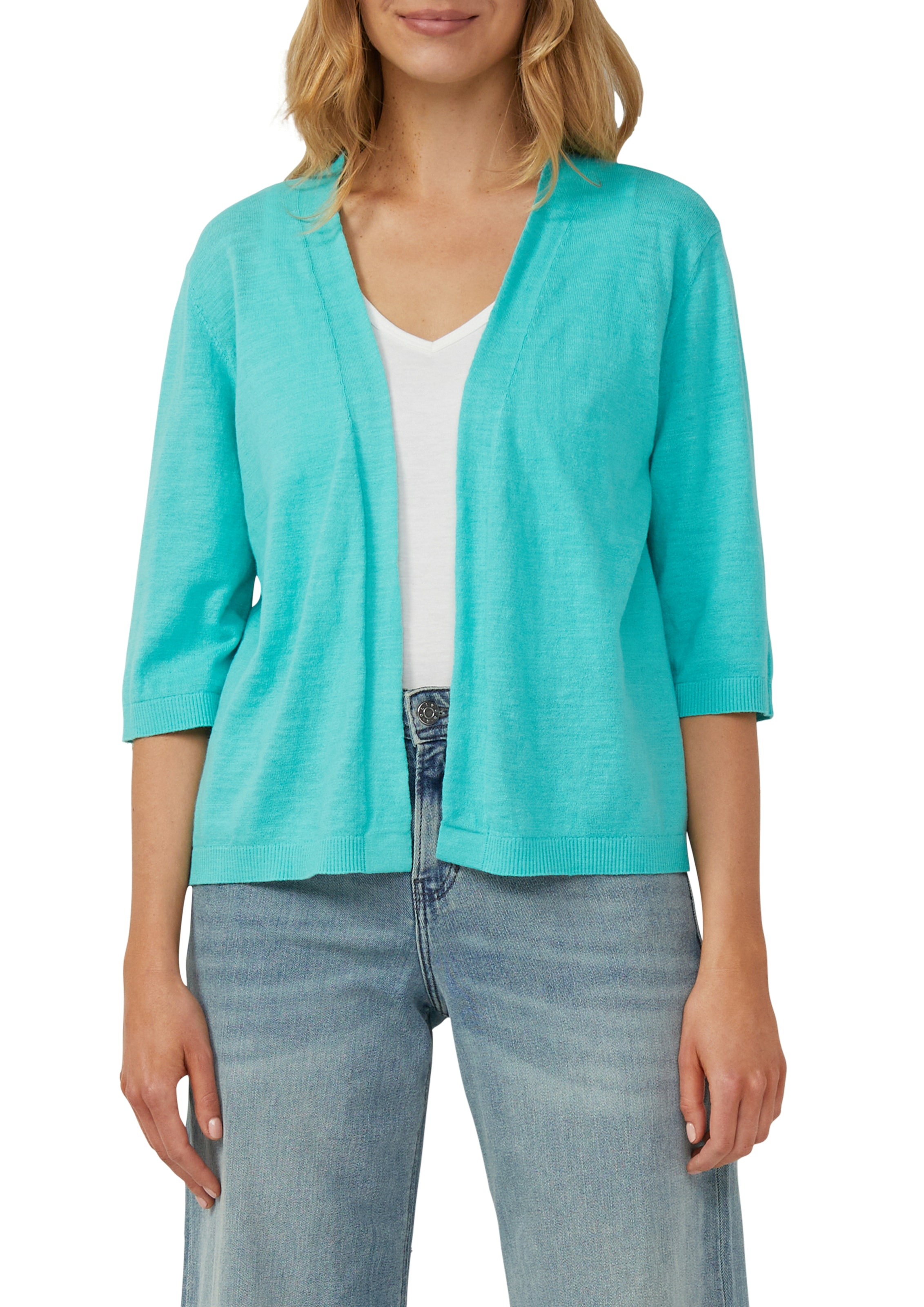 s.Oliver Cardigan, ohne Verschluss und 3/4-Arm günstig online kaufen