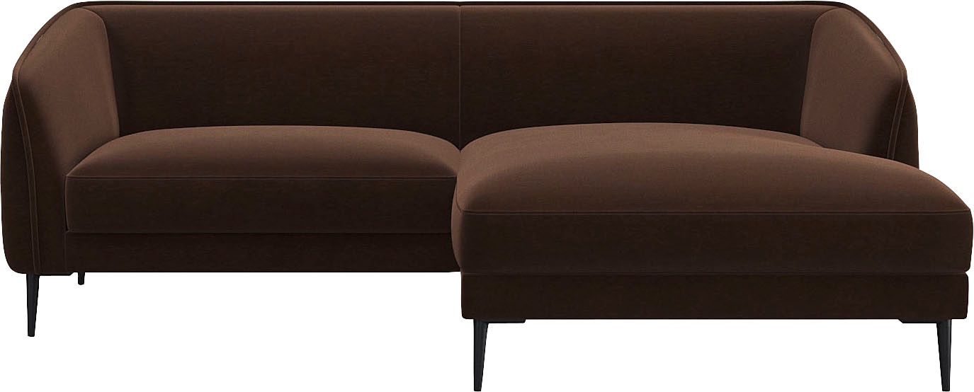 FLEXLUX Ecksofa "Belle Designsofa, bequem durch Kaltschaum im Sitz", Skandi günstig online kaufen