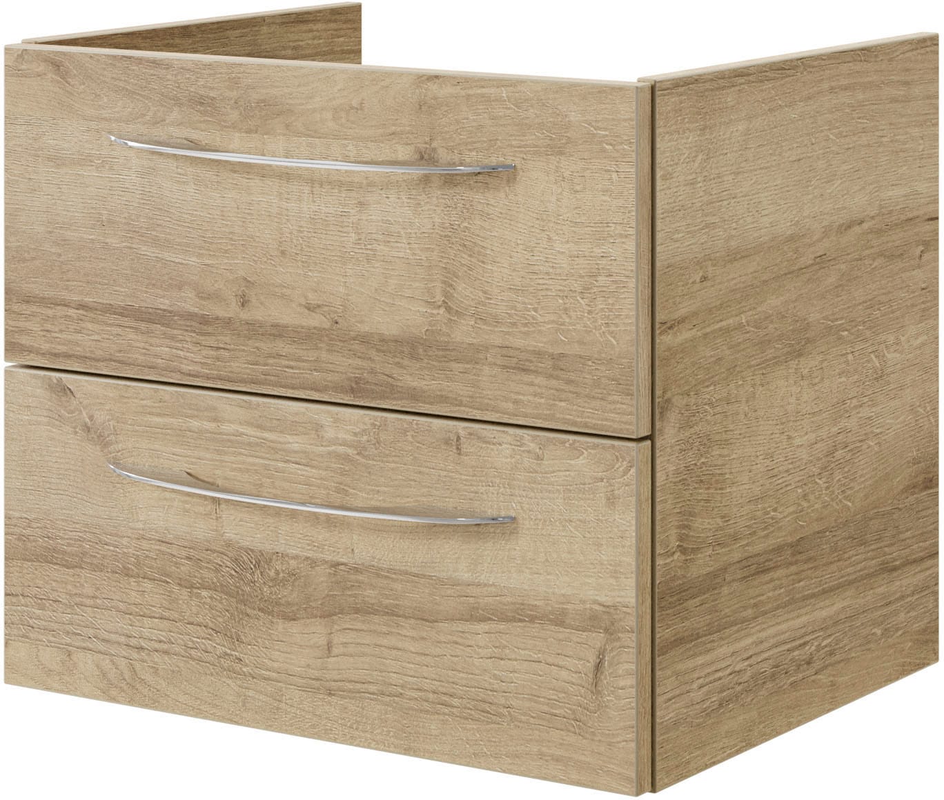 Saphir Waschtisch »Serie 4035 Keramik-Aufsatzbecken mit Unterschrank, 118 cm breit«, Waschplatz, 4 Schubladen, 1 Tür, inkl. Türdämpfer, Griff Chrom Glanz