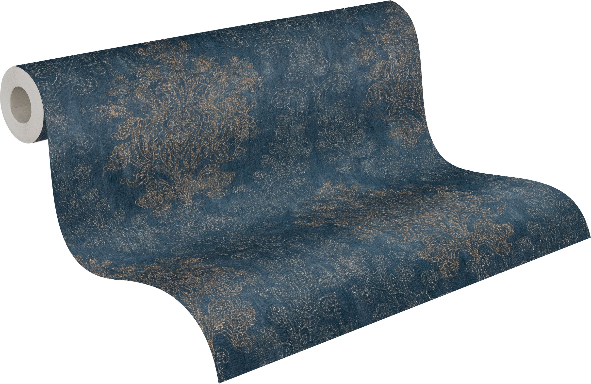 A.S. Création Vliestapete »Trend Spectrum Baroque – Glänzendes Ornament Vliestapete« Barock | metallic | ornamental leicht strukturiert Elegantes Barockornament mit glänzenden Metallic-Akzenten
