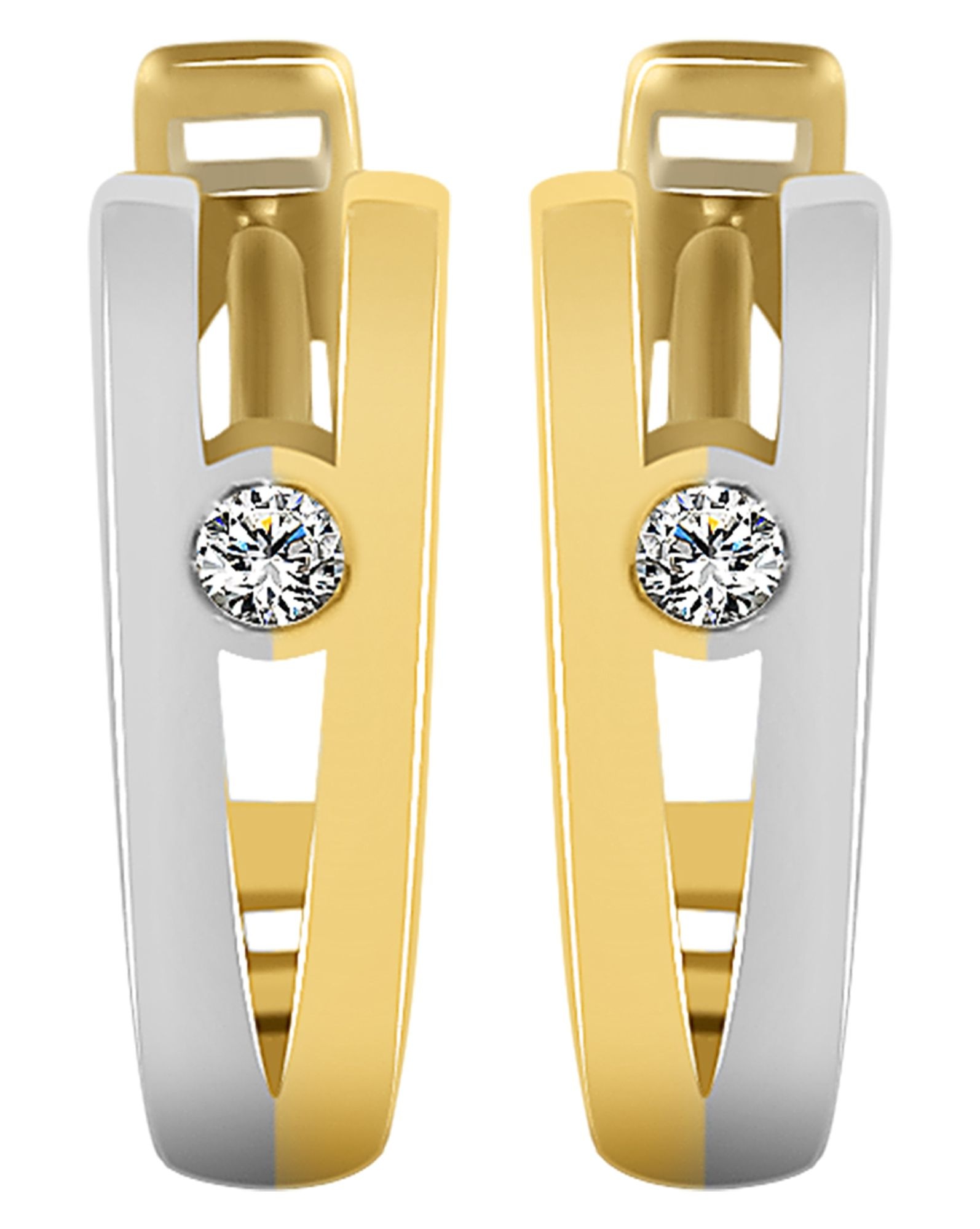 Adelia´s Klappcreolen »Damen Ohrringe – Klappcreole aus 333 Gold mit Zirkonia« Perfekt als Geschenk für besondere Menschen