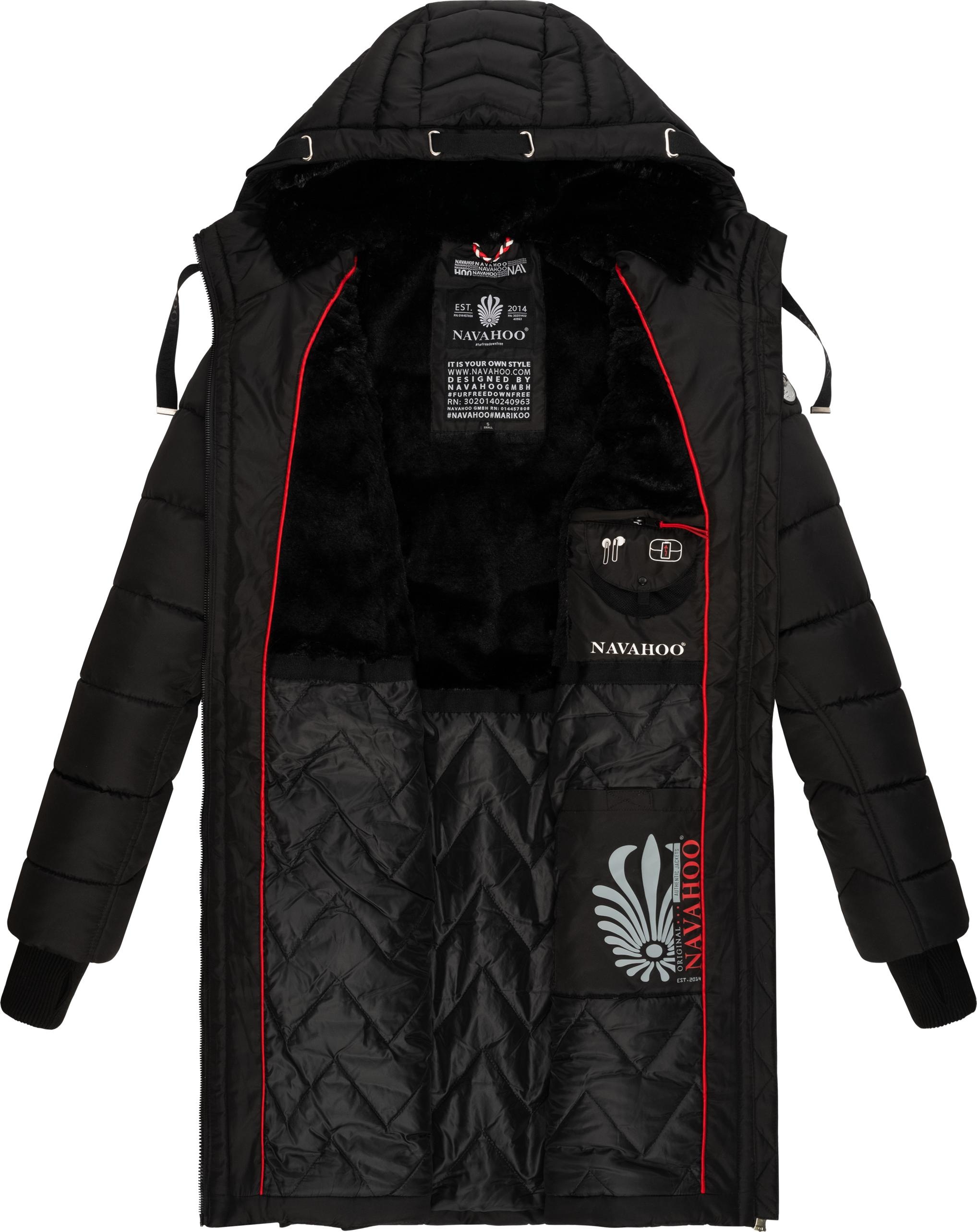Navahoo Steppmantel »Alpenveilchen«, Stylischer Wintermantel mit schicken Details