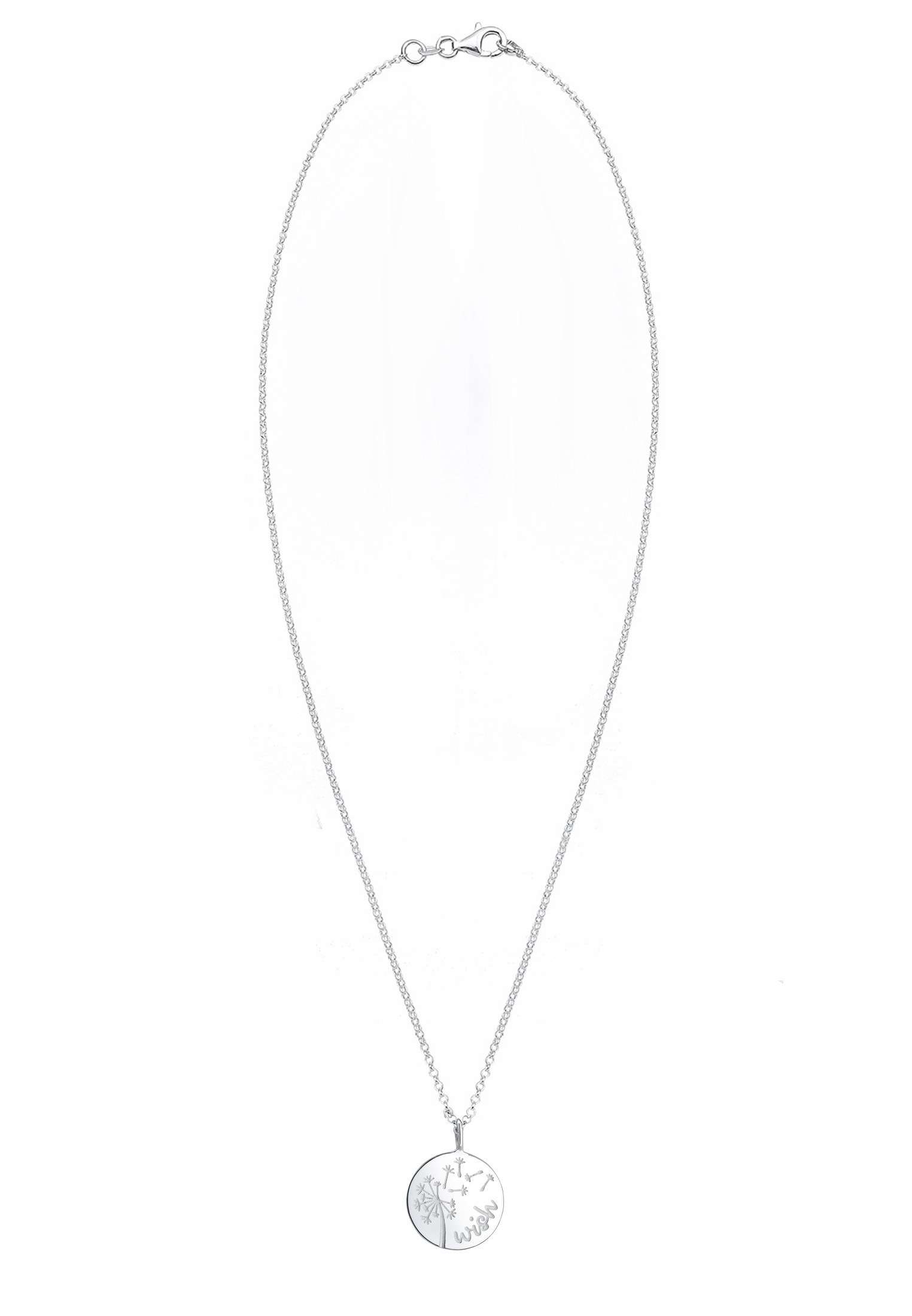 Elli Kette mit Anhänger »Wish Pusteblume Löwenzahn Blume 925 Sterling Silber«