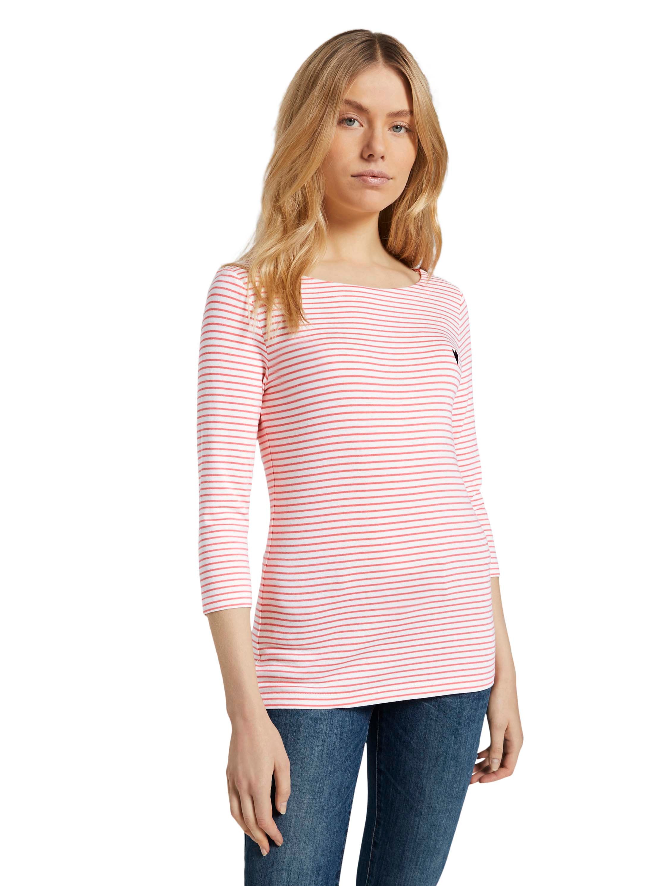 TOM TAILOR 3/4-Arm-Shirt, mit Streifenmuster
