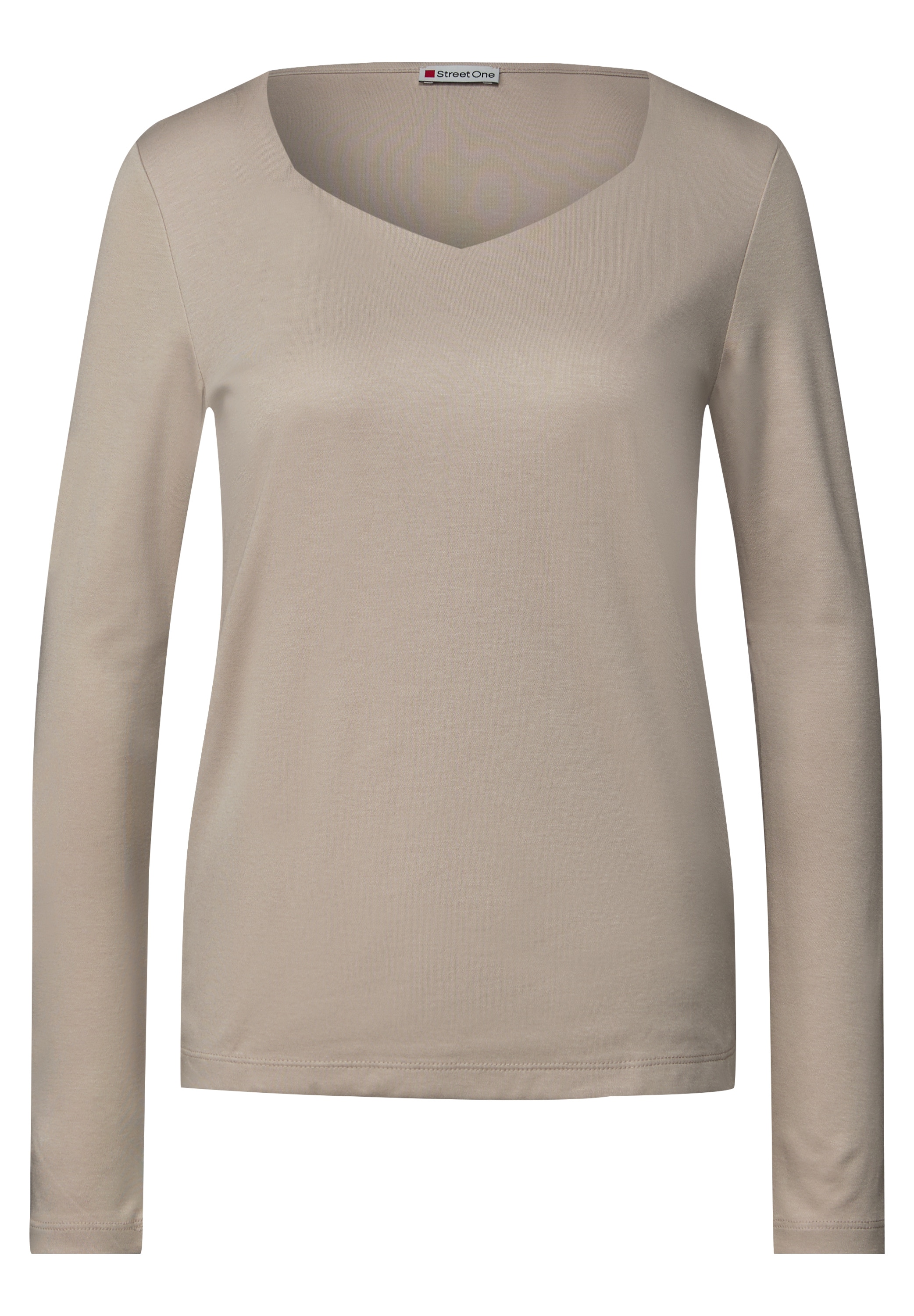 STREET ONE Langarmshirt, im soften Baumwoll-Mix